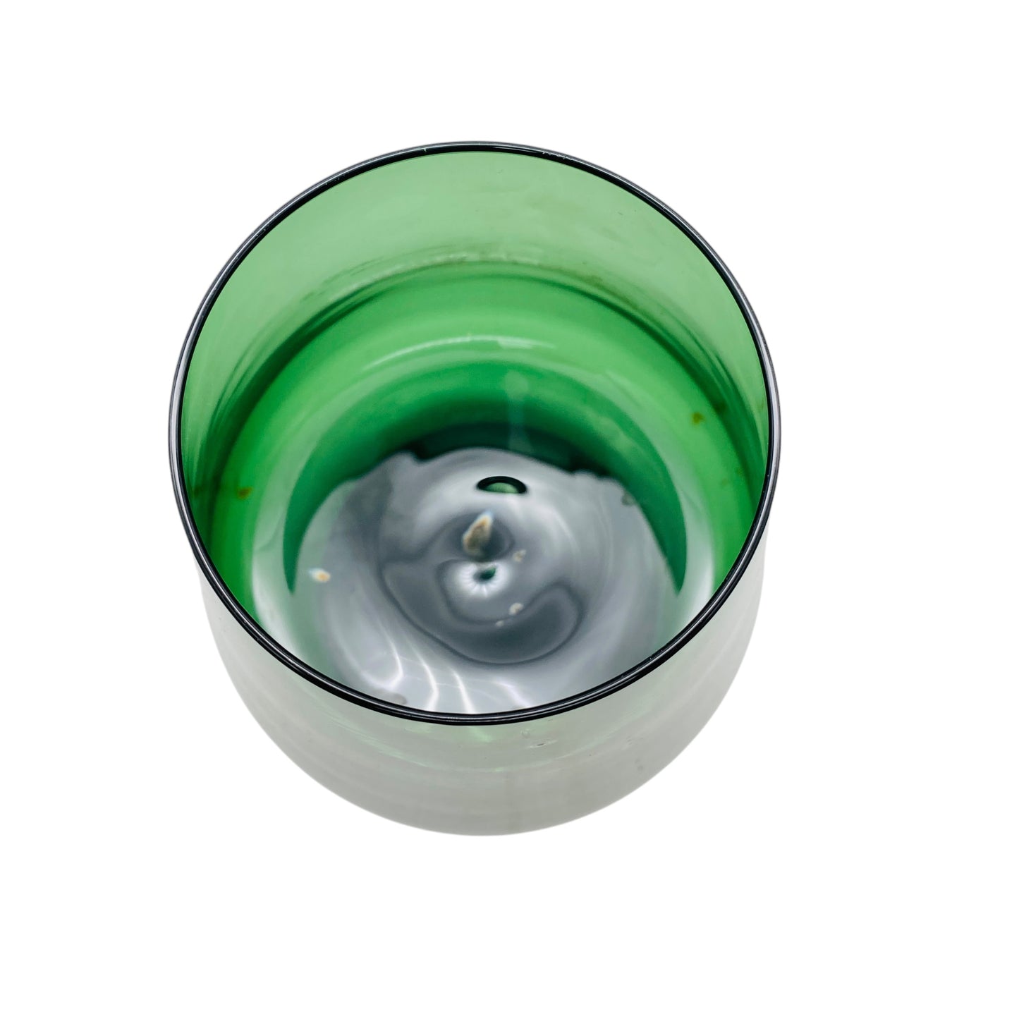 INGRID Glas Vase grün Design Kurt Wokan 1970er Jahre Schneegattern