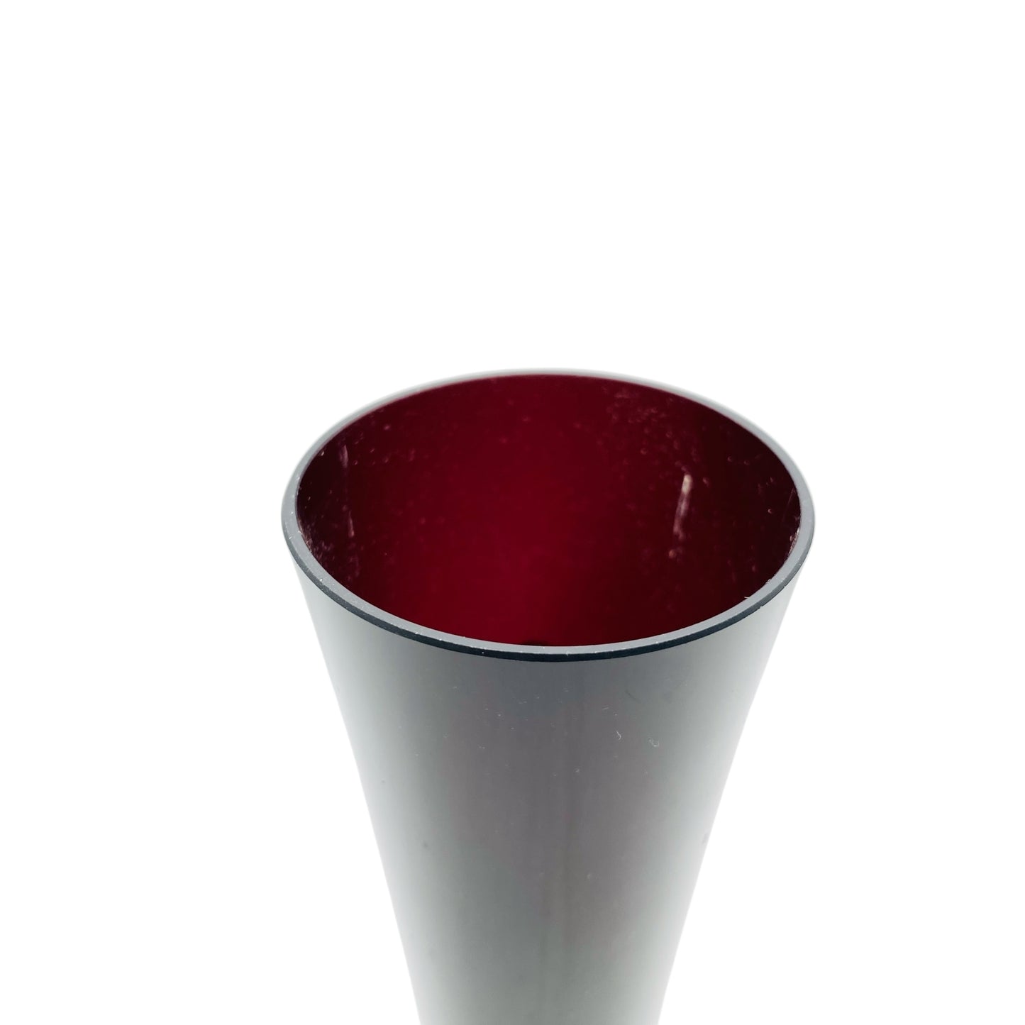 INGRID Glas Vase lila Amethyst 60er 70er Jahre Blumenvase Mid Century Dekoration