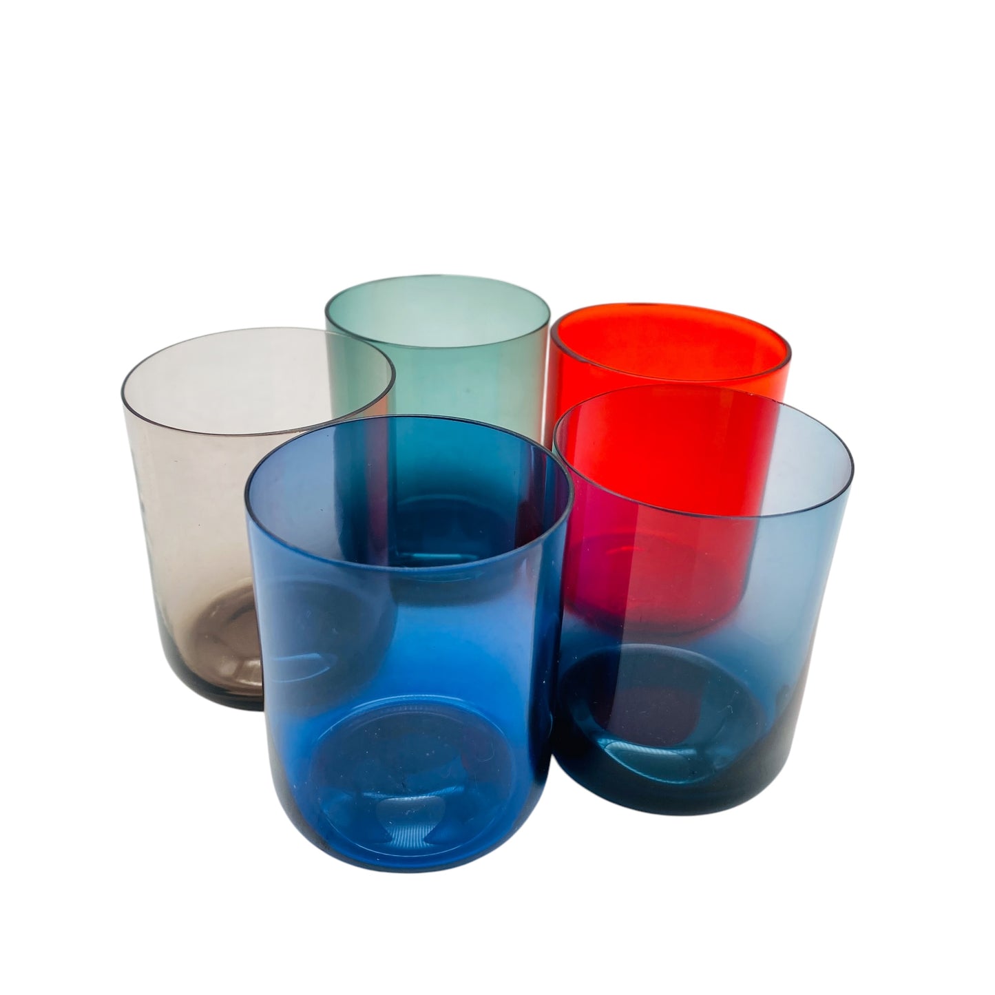 INGRID Schnapsgläser Design Kurt Wokan 1970er Jahre Vintage Gläser bunt