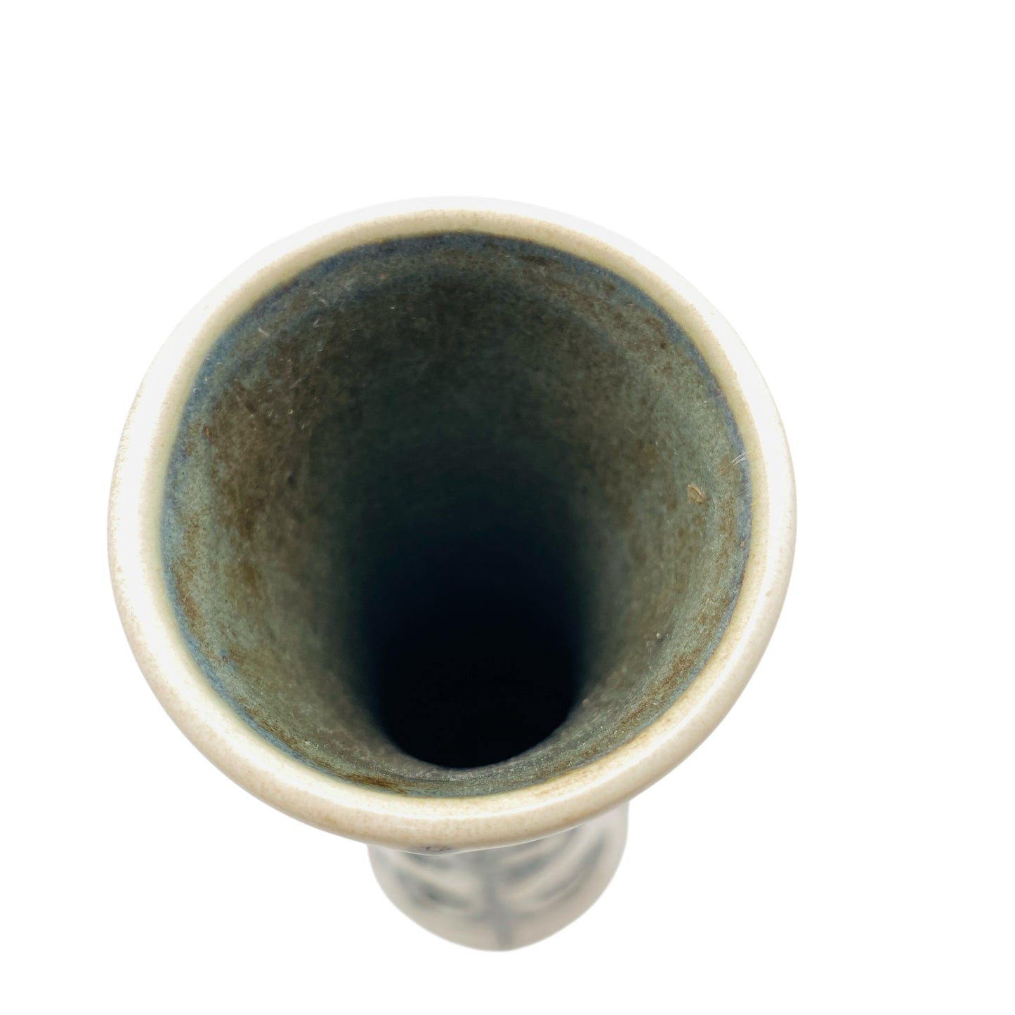 Ilkra Keramik Vase 1035 / 25 Fat Lava beige braun 60er 70er Jahre Mid Century Design