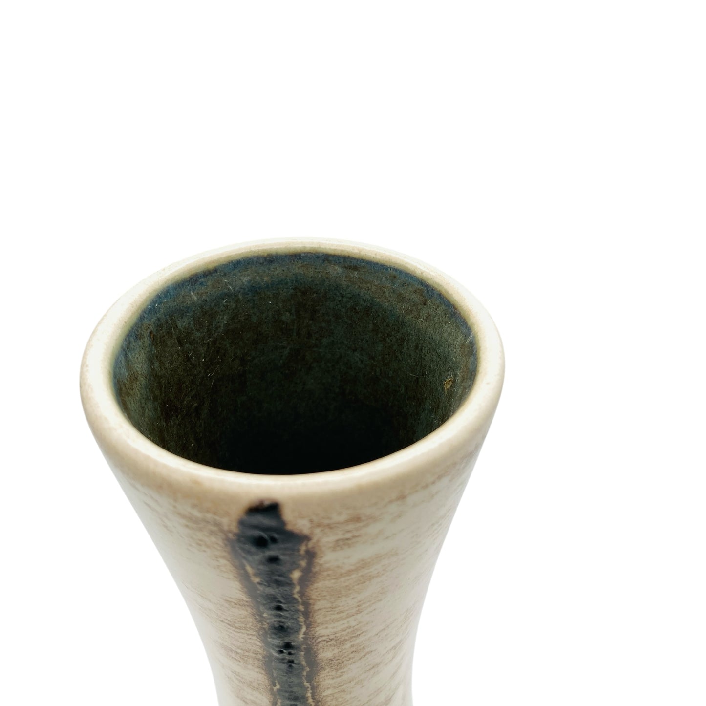 Ilkra Keramik Vase 1035 / 25 Fat Lava beige braun 60er 70er Jahre Mid Century Design
