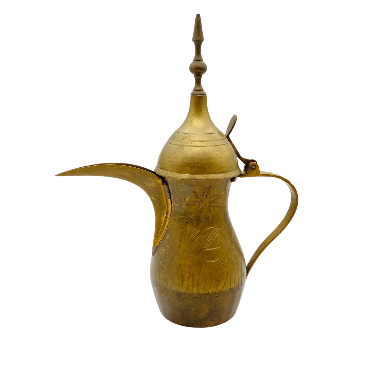 KANNE Teekanne MESSING 50er 60er MID CENTURY orientalisch 27 cm