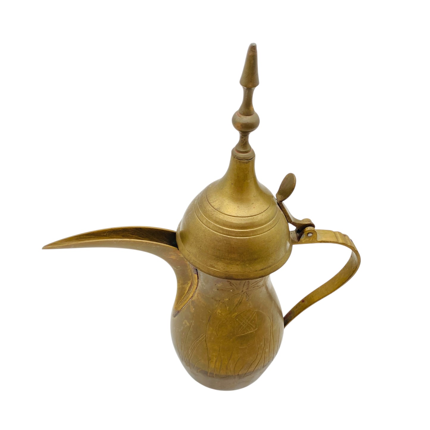 KANNE Teekanne MESSING 50er 60er MID CENTURY orientalisch 27 cm