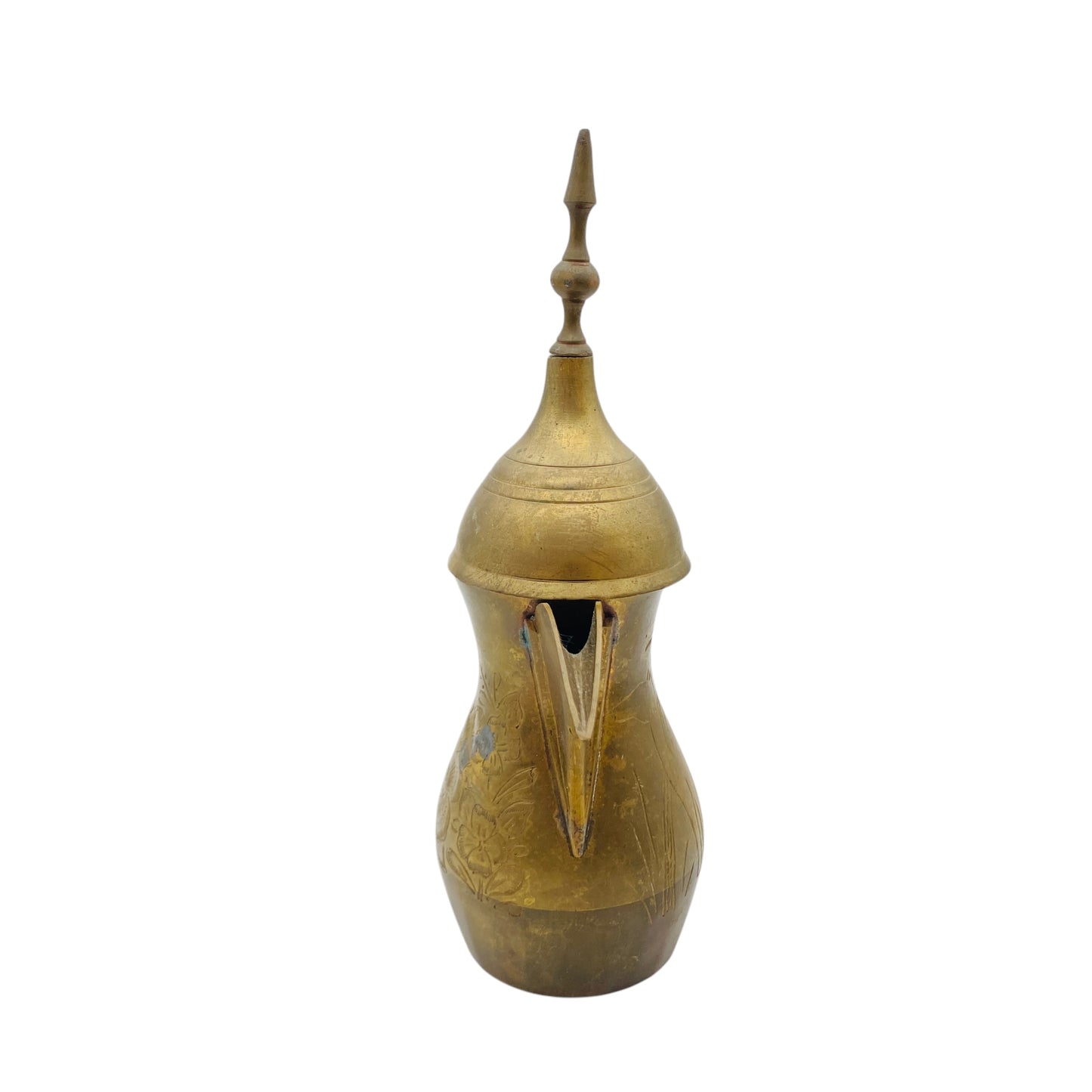 KANNE Teekanne MESSING 50er 60er MID CENTURY orientalisch 27 cm