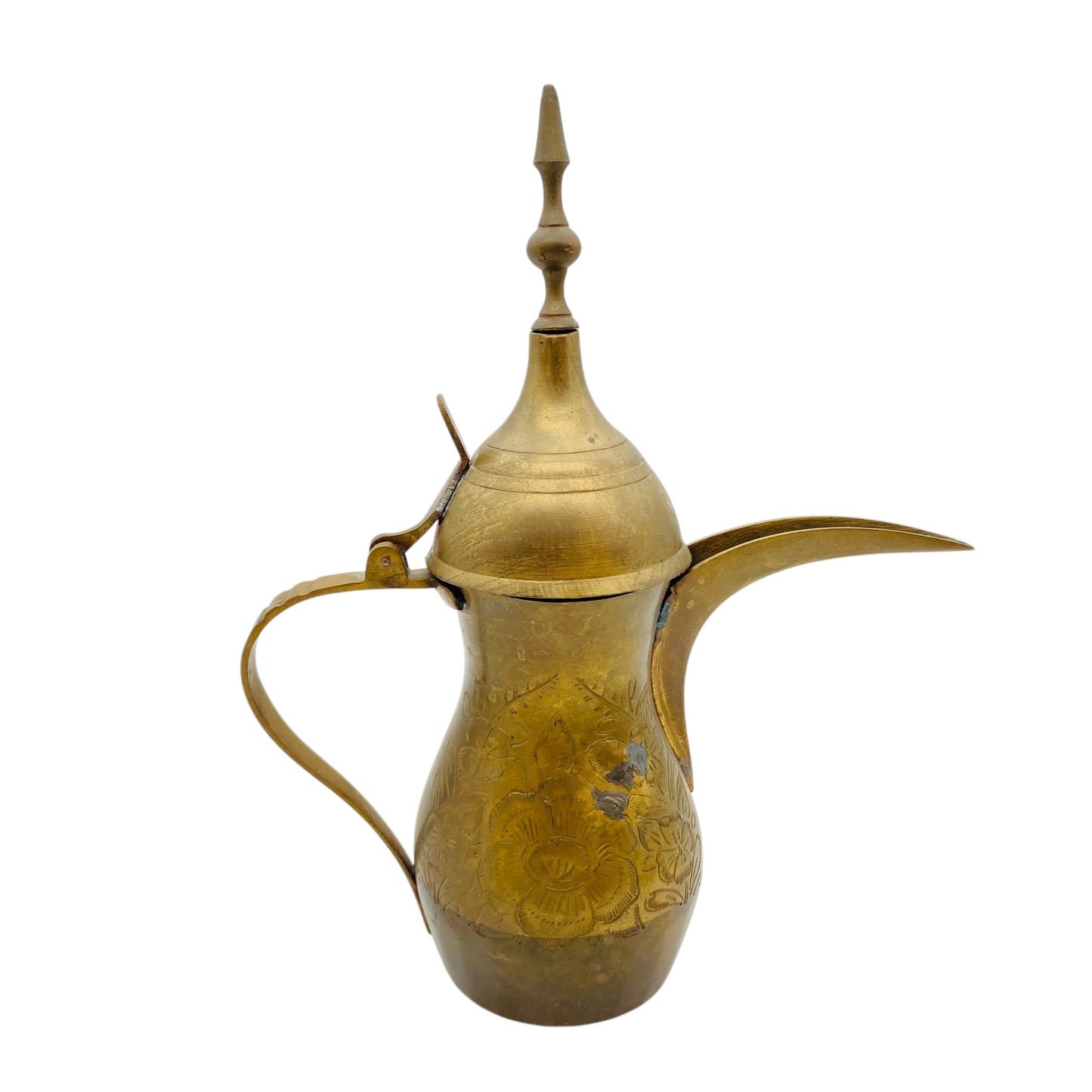 KANNE Teekanne MESSING 50er 60er MID CENTURY orientalisch 27 cm