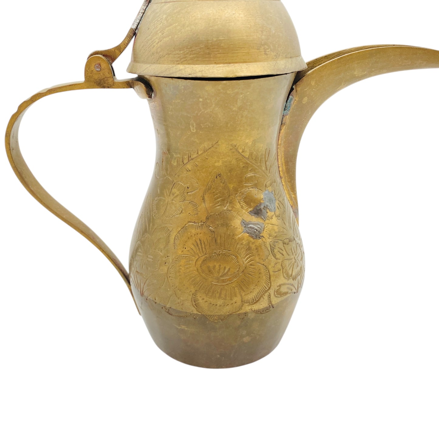 KANNE Teekanne MESSING 50er 60er MID CENTURY orientalisch 27 cm