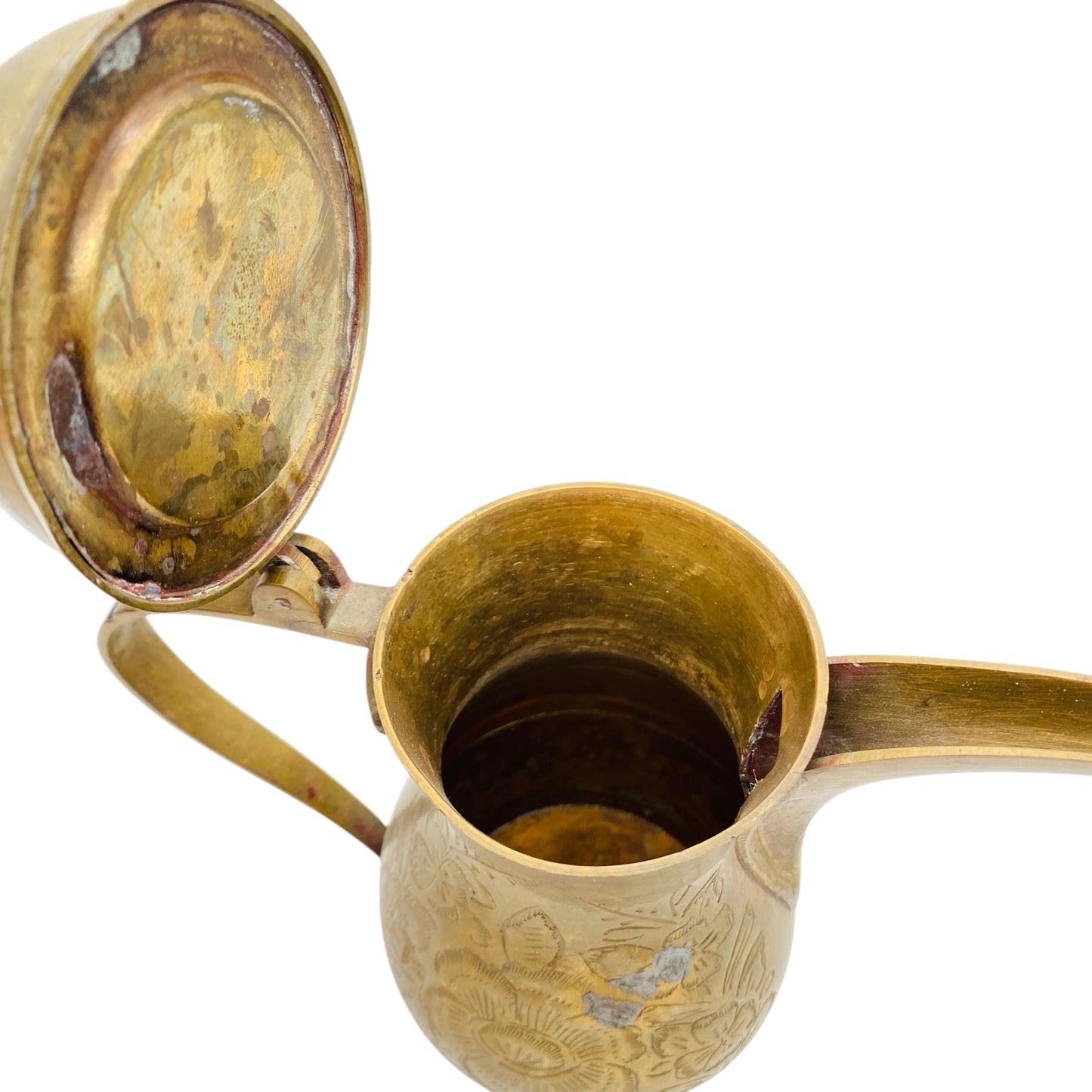KANNE Teekanne MESSING 50er 60er MID CENTURY orientalisch 27 cm