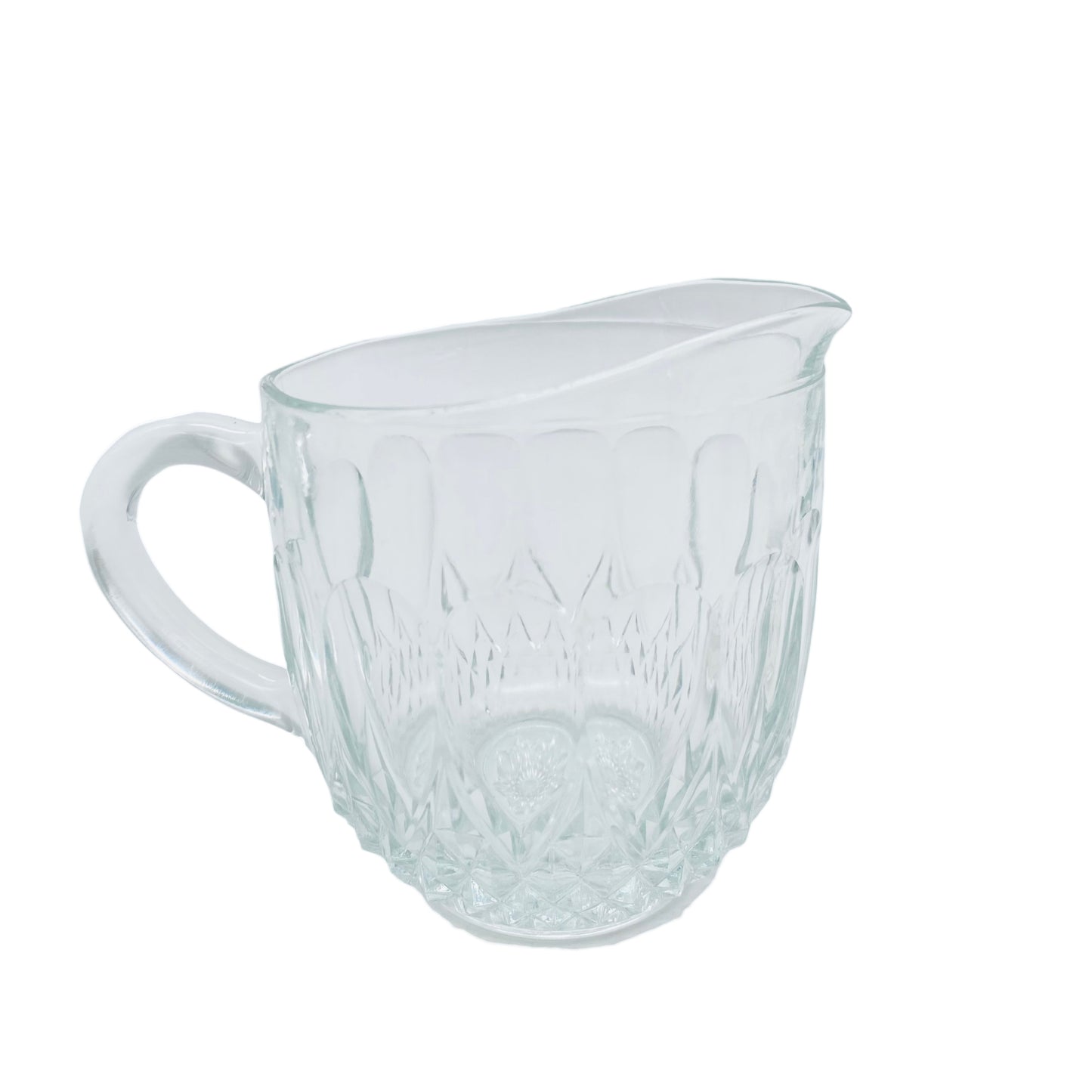 Kännchen Set Bleikristall Glas transparent 70er Jahre Milchkännchen Kanne