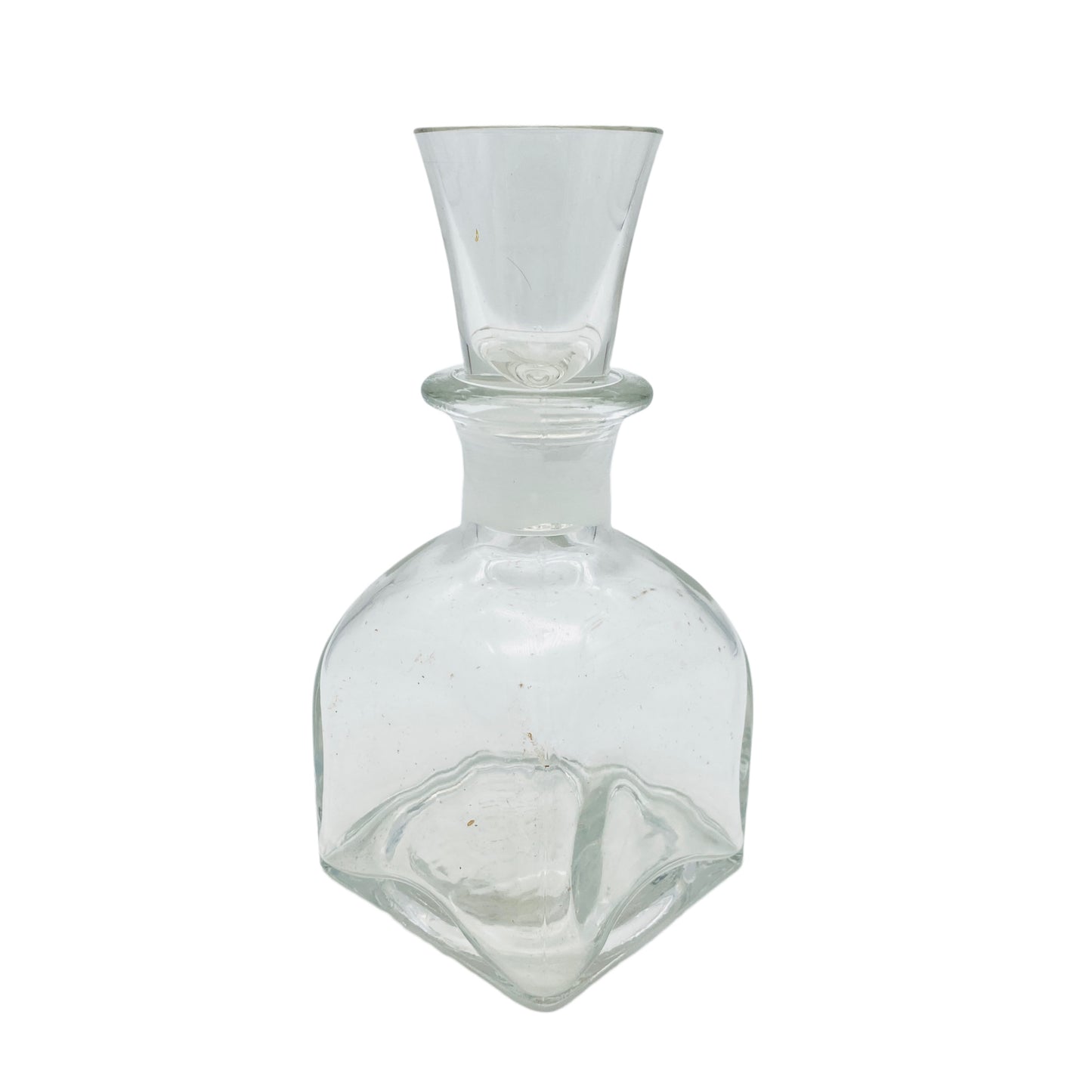 Karaffe Flasche mit Stopfen als Glas Vintage 50er 60er Jahre