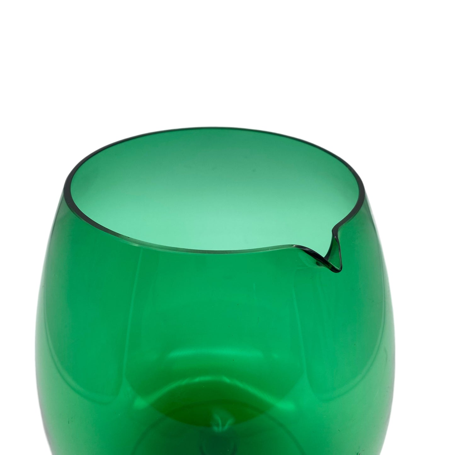 Karaffe Mid Century Kanne Krug Pitcher Glas grün 50er 60er Jahre