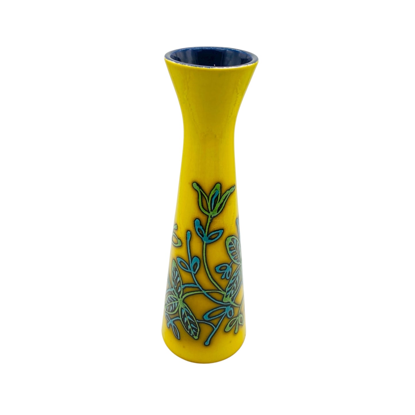 Keramik Vase 250/28 Mid Century gelb 60er 70er Jahre konisch