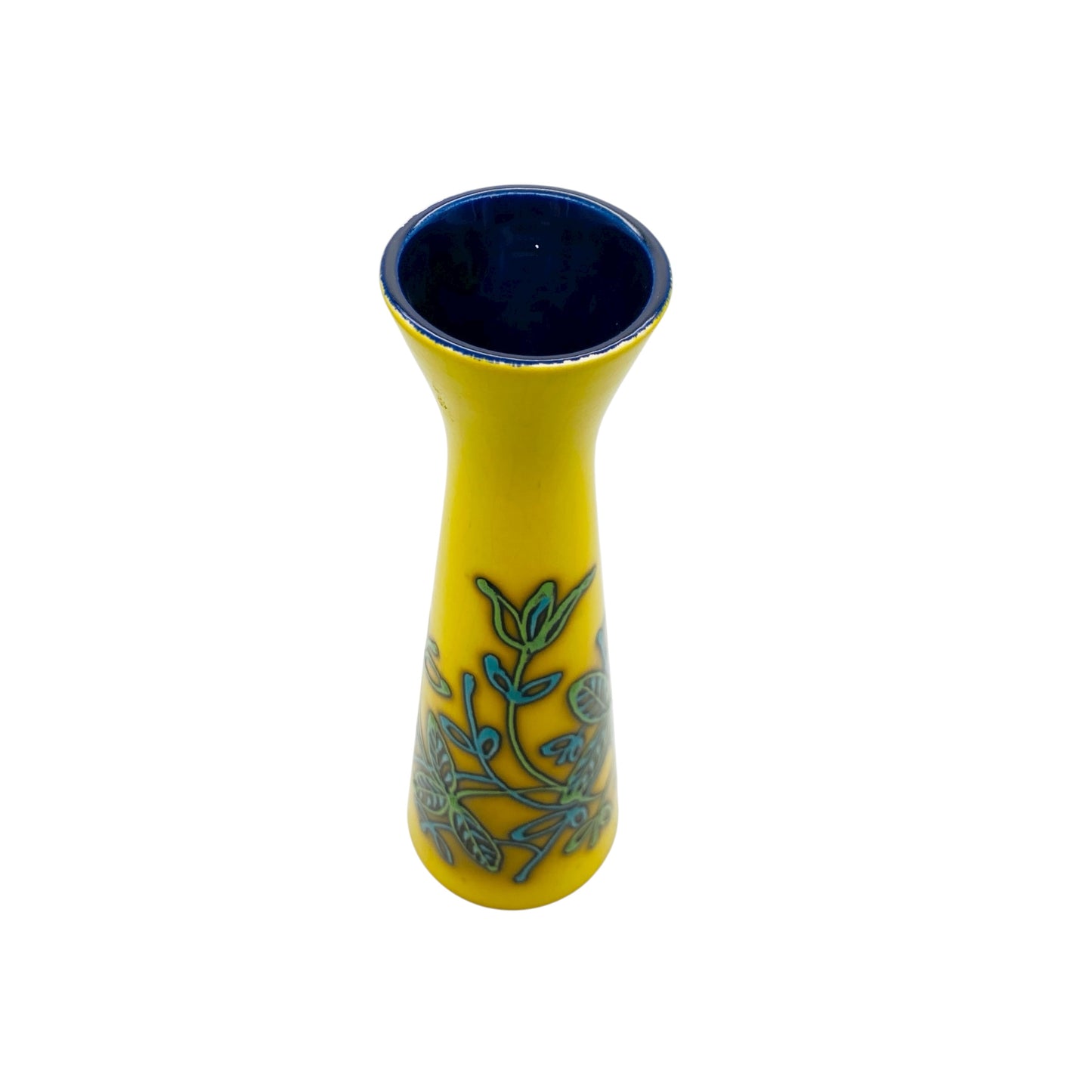 Keramik Vase 250/28 Mid Century gelb 60er 70er Jahre konisch