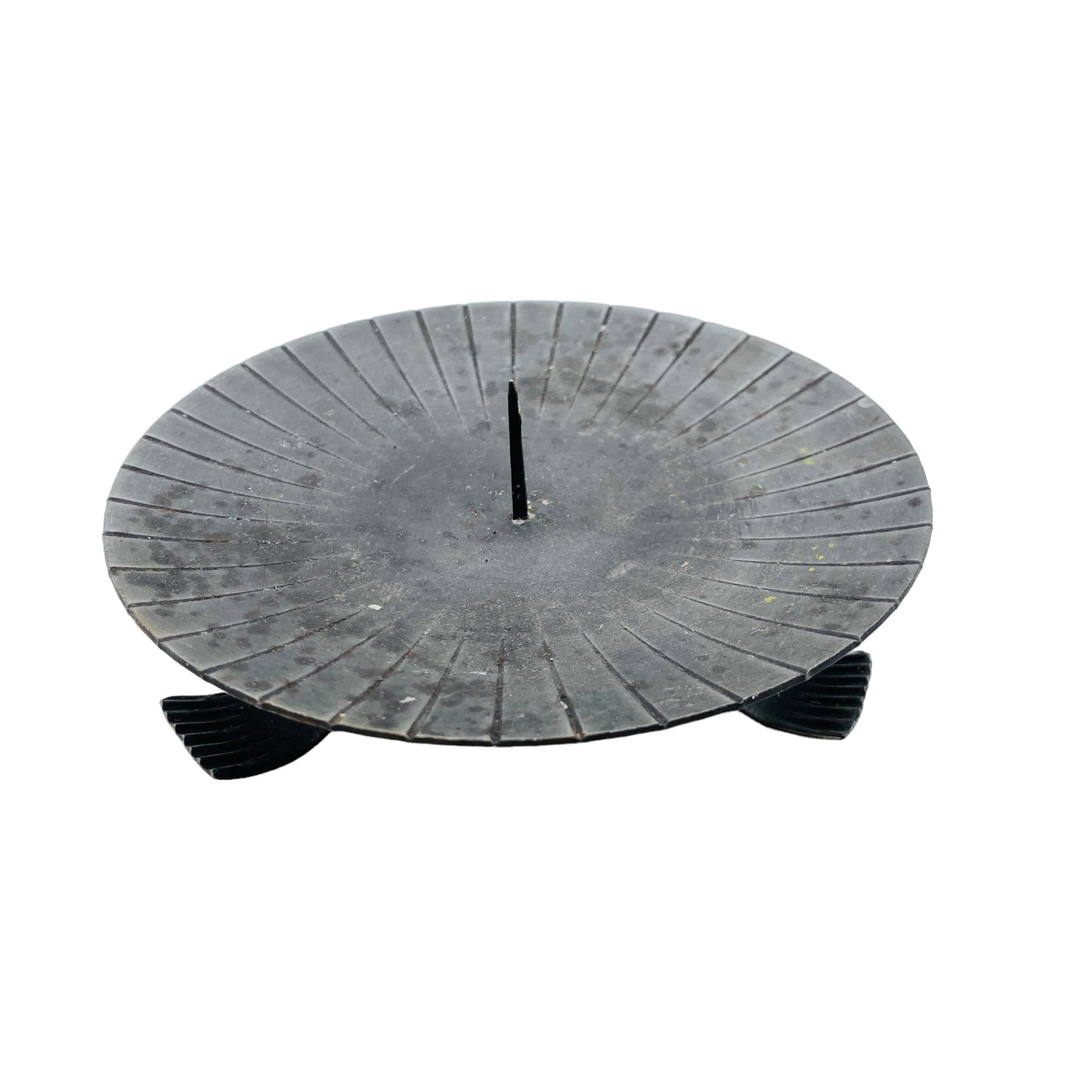 Kerzenständer Eisen Metall Vintage 60er 70er Jahre grau Kerzenhalter