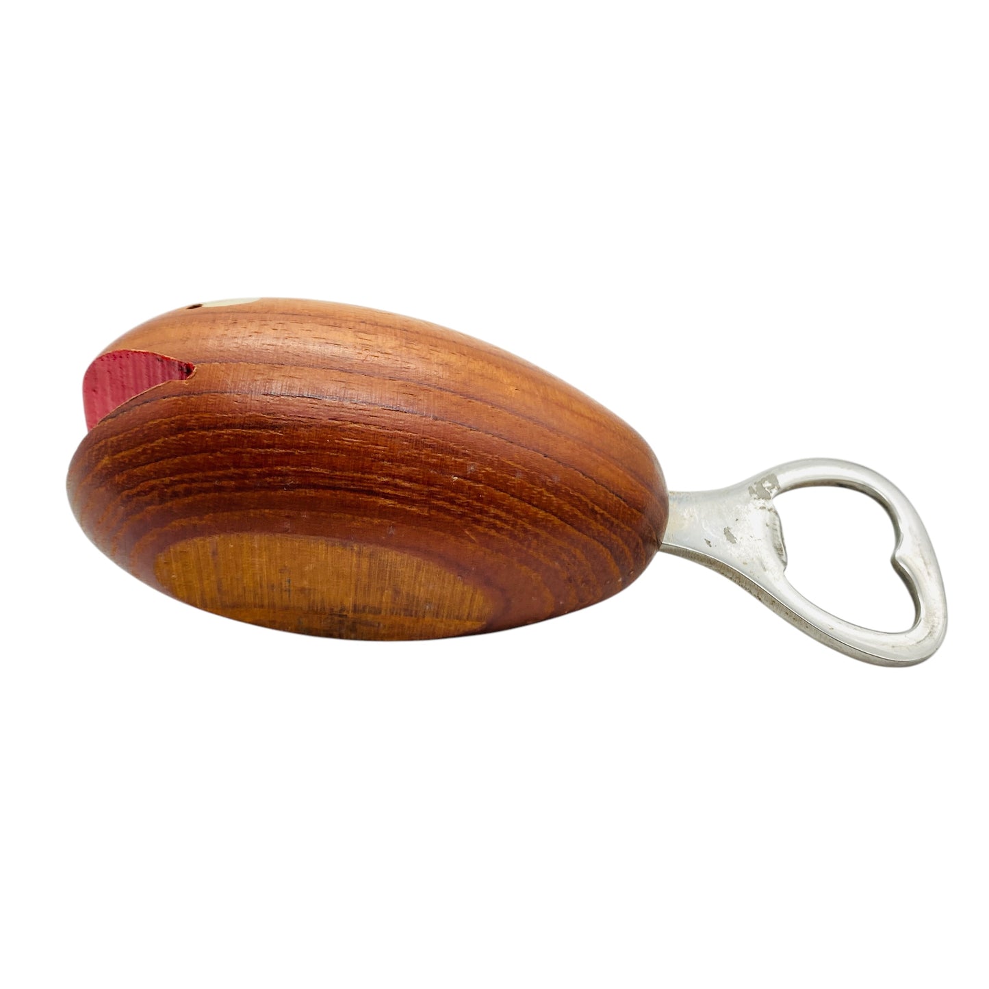 Kronkorkenöffner Teak Wal Fisch 50er 60er Jahre Flaschenöffner Holz