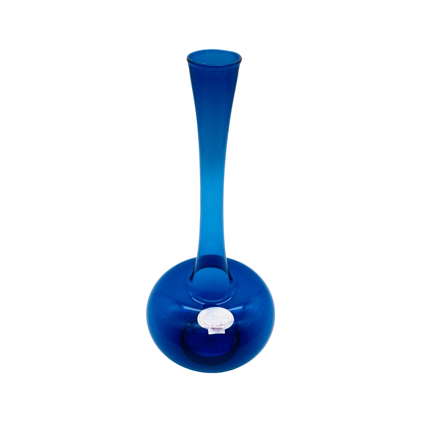 LAUSCHA Glasvase DDR GDR Glas blau 60er 70er Jahre