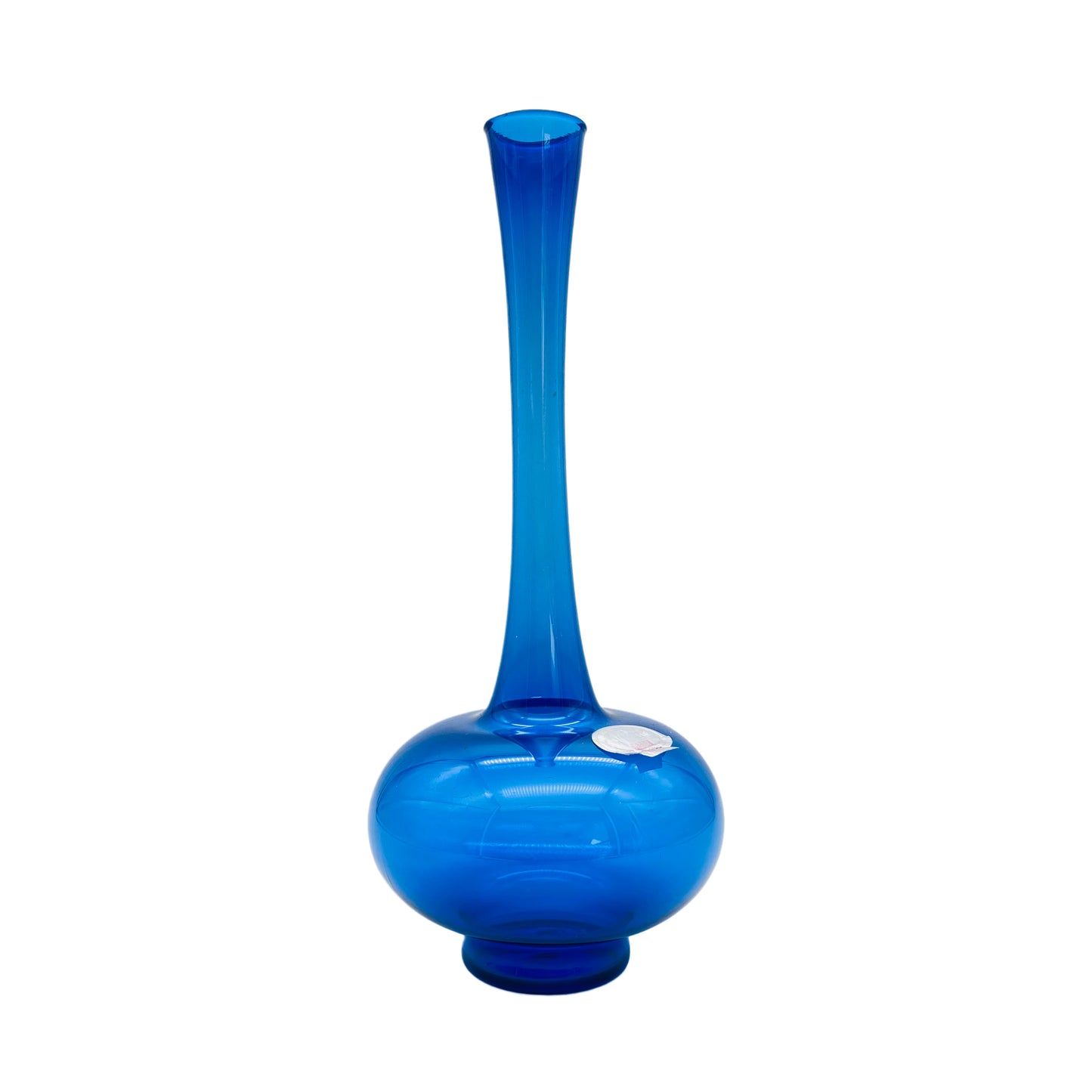 LAUSCHA Glasvase DDR GDR Glas blau 60er 70er Jahre