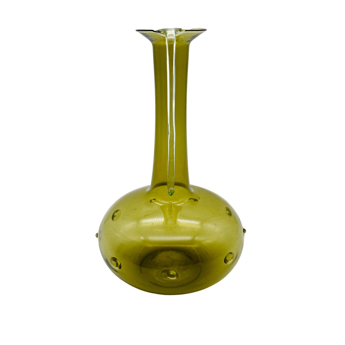 LAUSCHA Vase grün Henkelvase 50er 60er Jahre Mid Century
