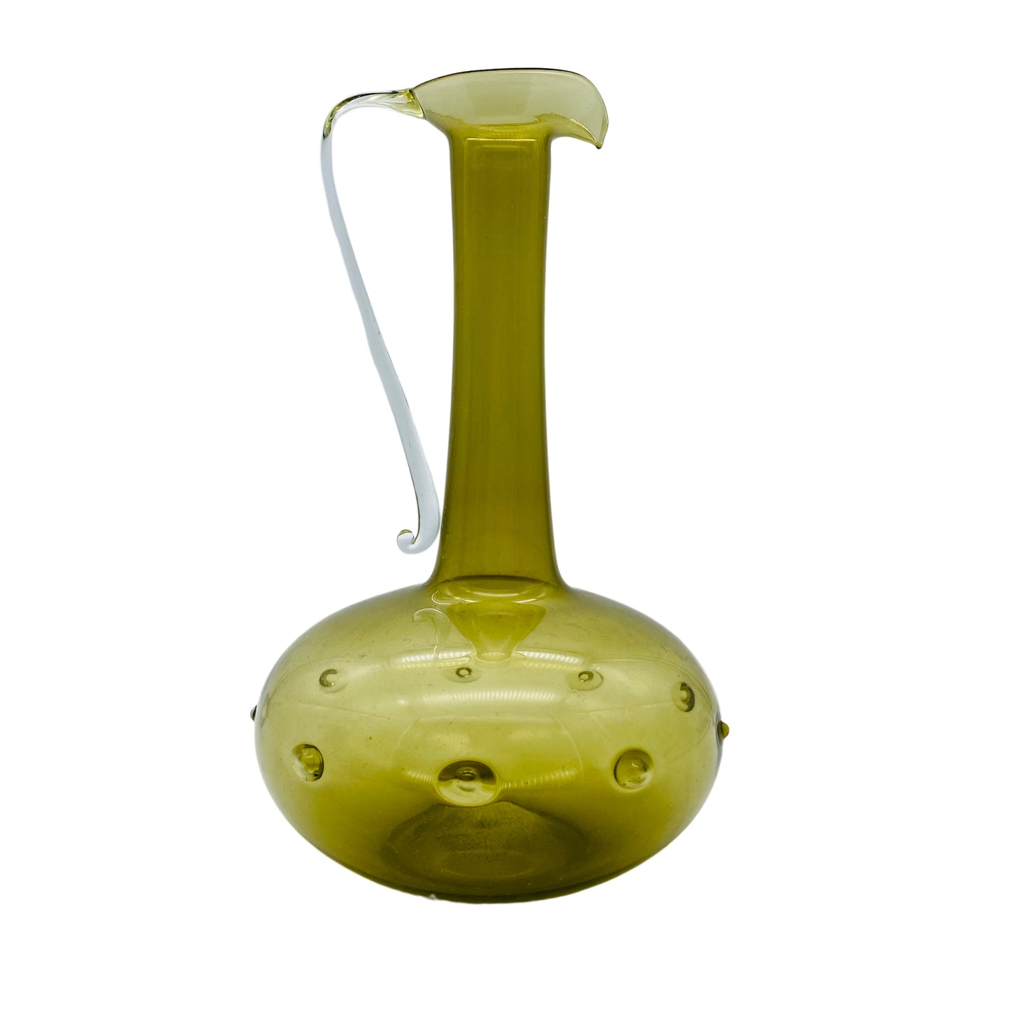 LAUSCHA Vase grün Henkelvase 50er 60er Jahre Mid Century