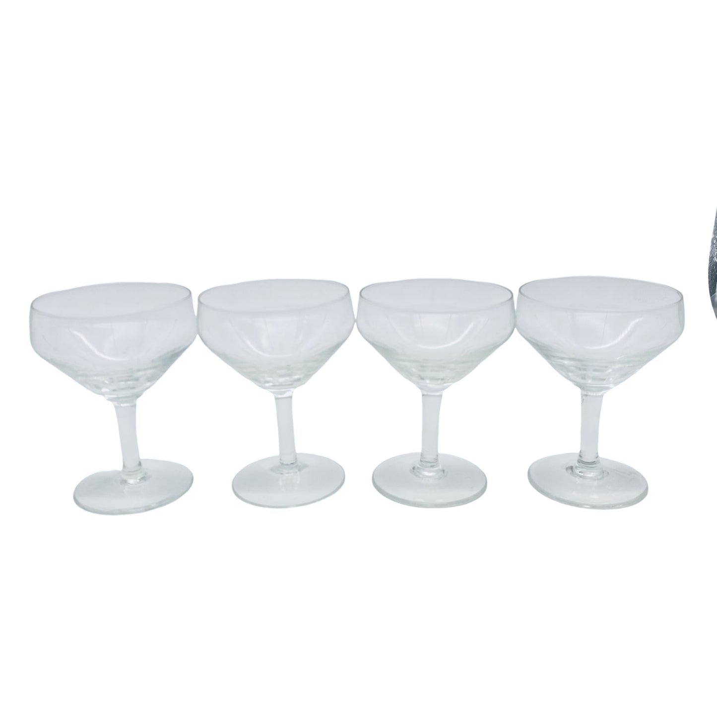 Likörgläser Gläser Mid Century Glas beschliffen 50er 60er Jahre