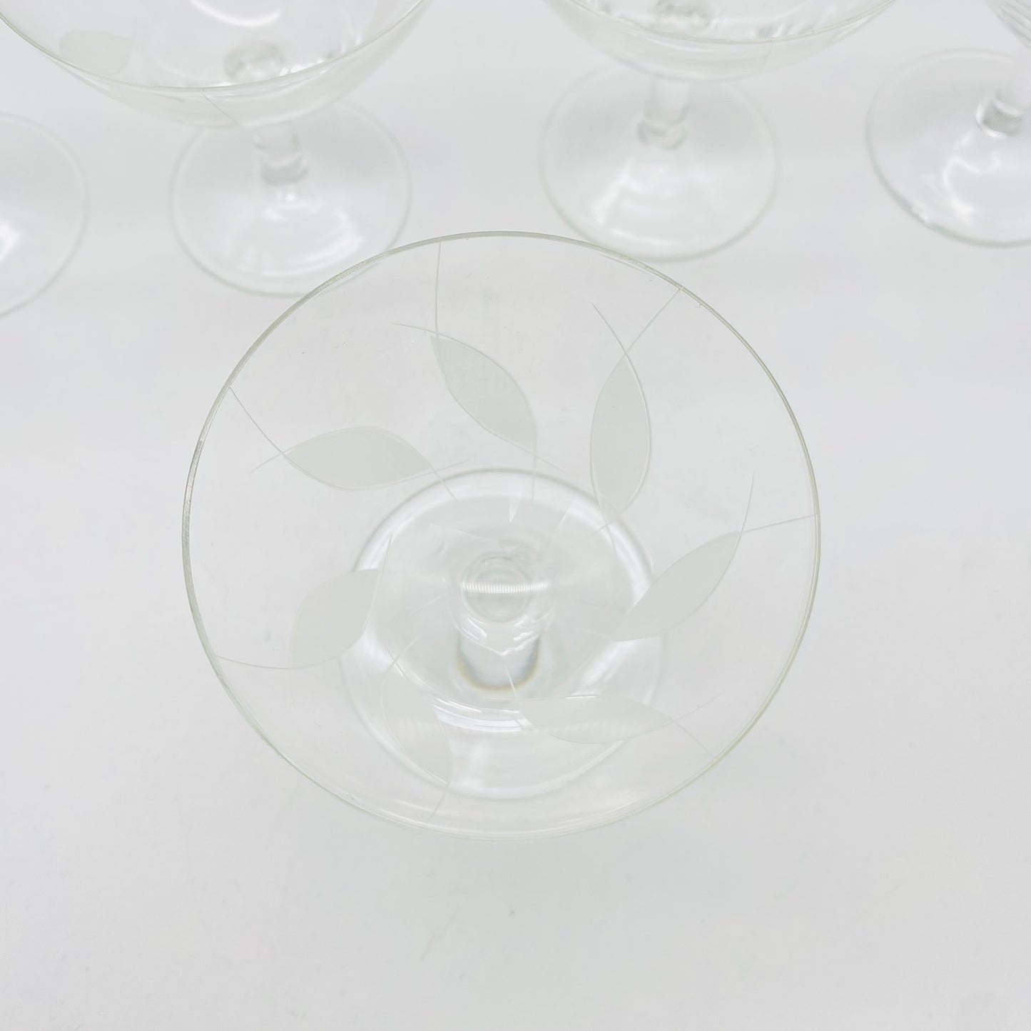 Likörgläser Mid Century GLäser beschliffen 60er 70er Jahre Glas