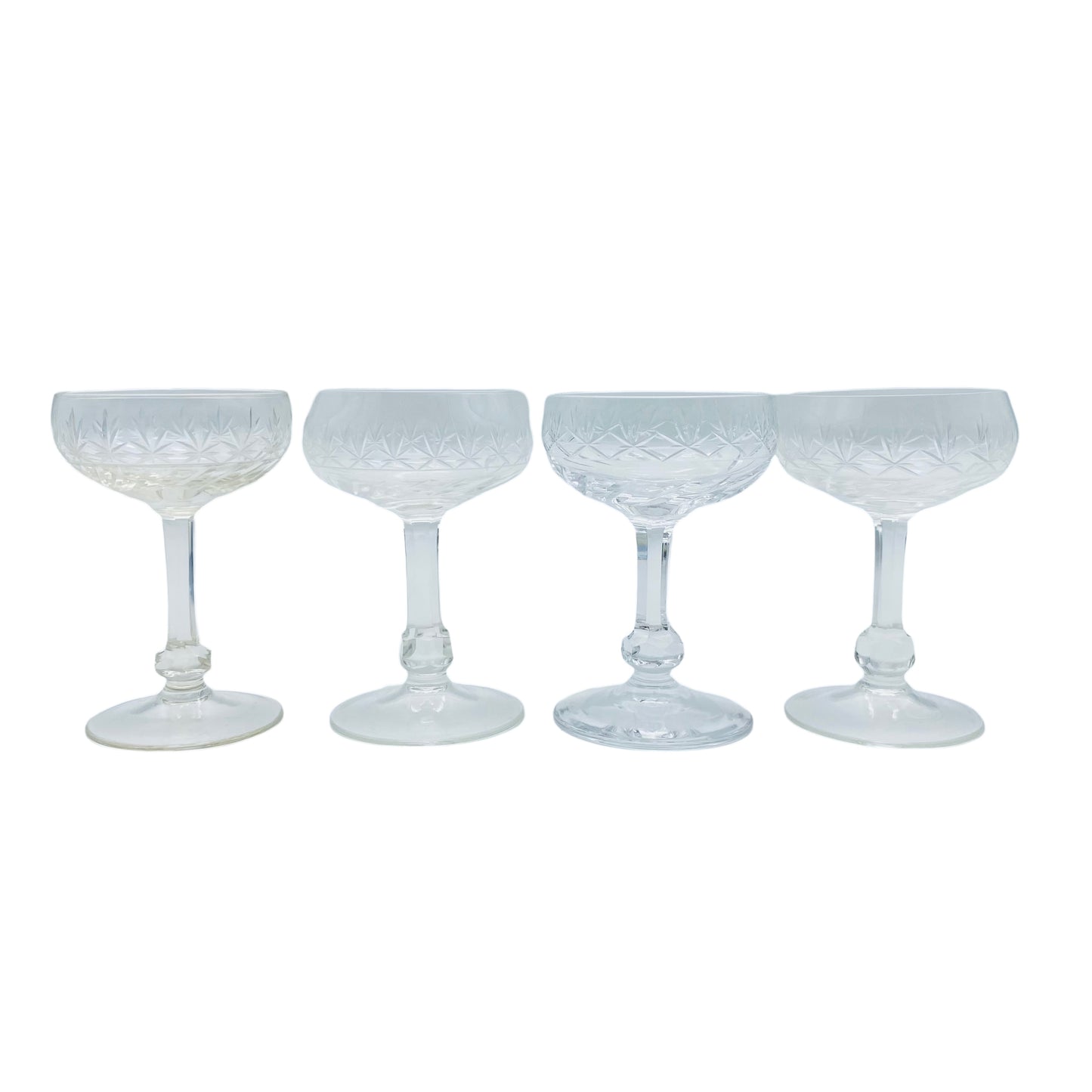 Likörgläser Mid Century Glas beschliffen 50er 60er Jahre Gläser