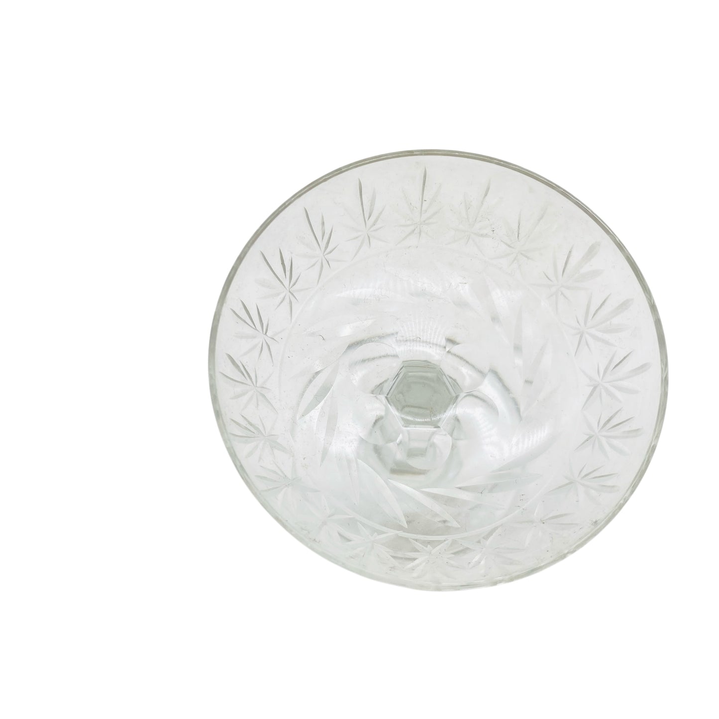 Likörgläser beschliffen Sterne Mid Century Gläser transparent 50er 60er Jahre Vintage Design