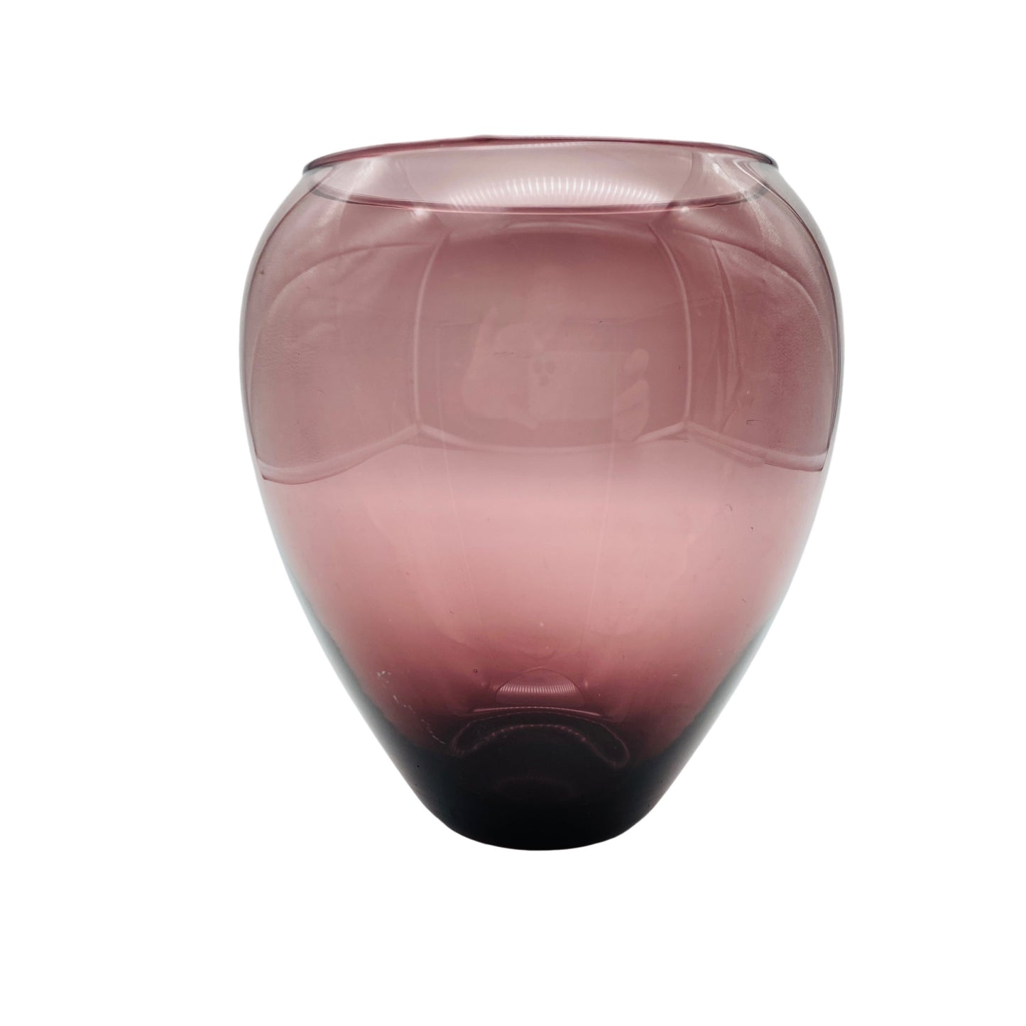 Lila Blumenvase Glas Mid Century 60er 70er Vintage Vase