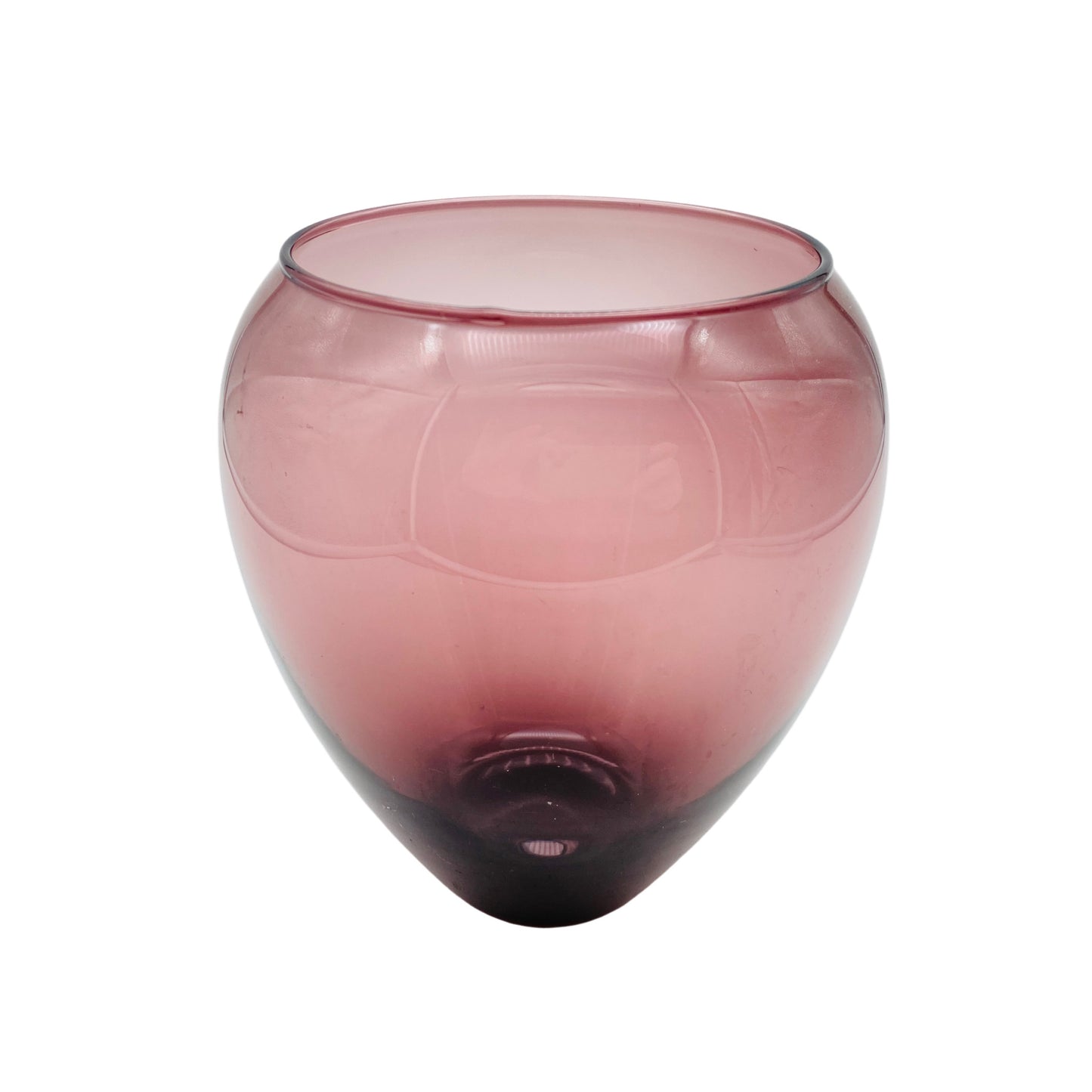 Lila Blumenvase Glas Mid Century 60er 70er Vintage Vase