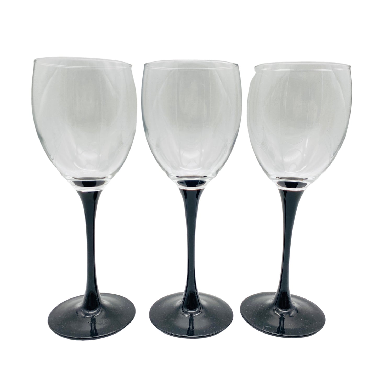 Luminarc Weingläser 3er Set schwarz Gläser Vintage - Mid Century Lounge