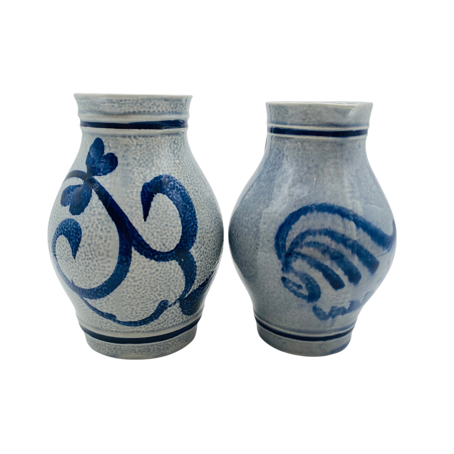Marzi & Remy / Gerzit Krug Set Keramik grau blau 70er 80er Jahre Vase