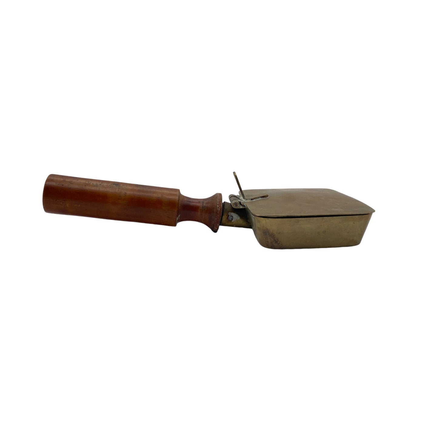 Messing Aschenbecher Ascher 40er 50er Jahre mit Klappdeckel Mid Century