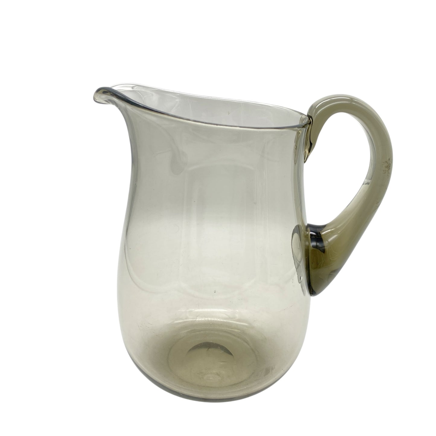 Mid Century Karaffe Rauchglas Krug aus Glas 50er 60er 70er Jahre Vintage Kanne