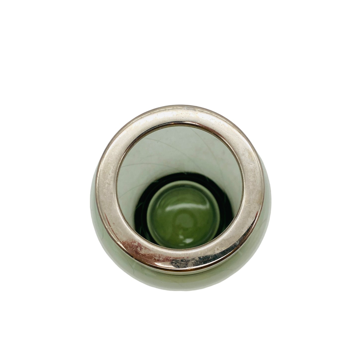 Mid Century Rauchglas Vase beschliffen 50er 60er Jahre