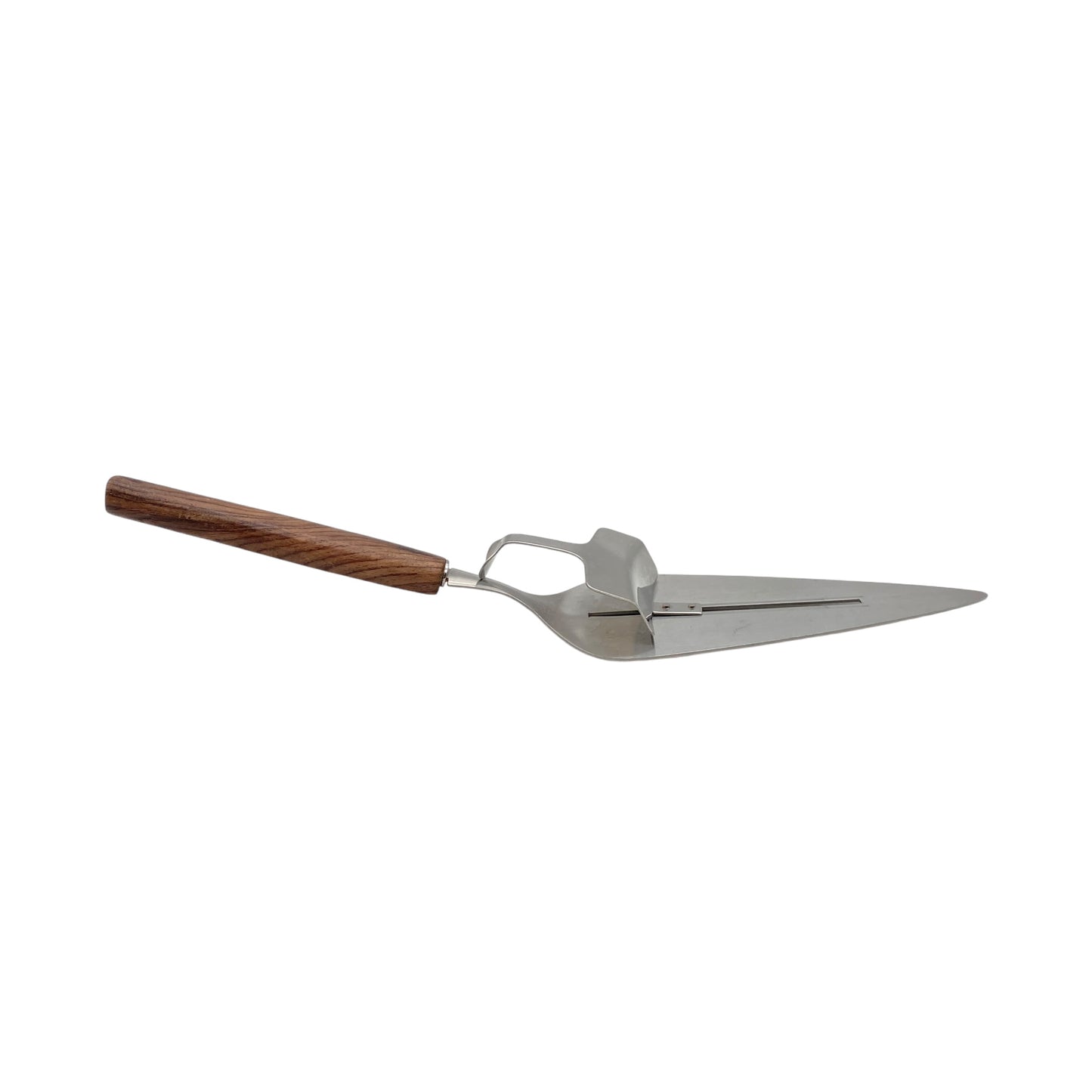 Mid Century Tortenheber mit Schieber Edelstahl Holz 60er 70er Jahre