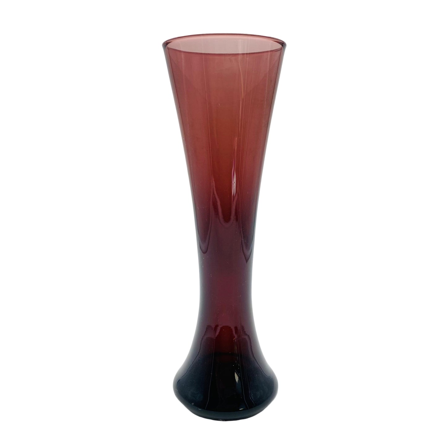 Mid Century Vase lila Glas 50er 60er Jahre Lounge