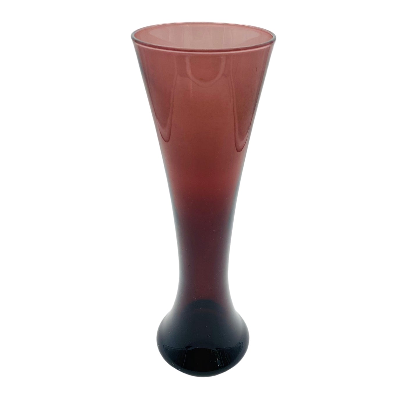 Mid Century Vase lila Glas 50er 60er Jahre Lounge
