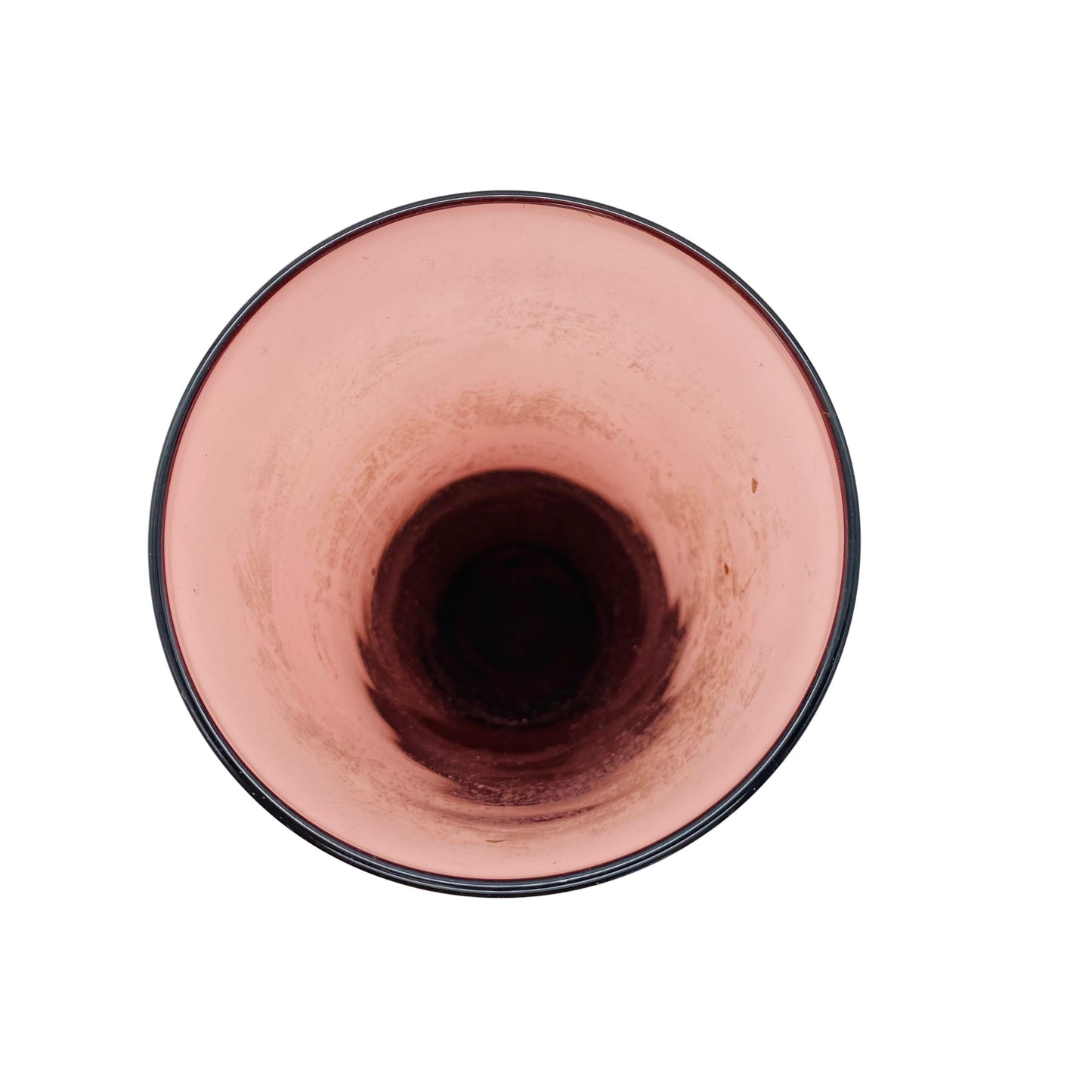 Mid Century Vase lila Glas 50er 60er Jahre Lounge