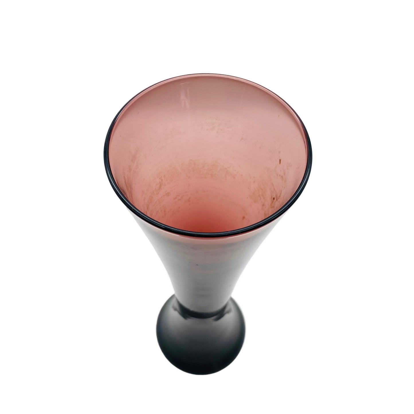 Mid Century Vase lila Glas 50er 60er Jahre Lounge