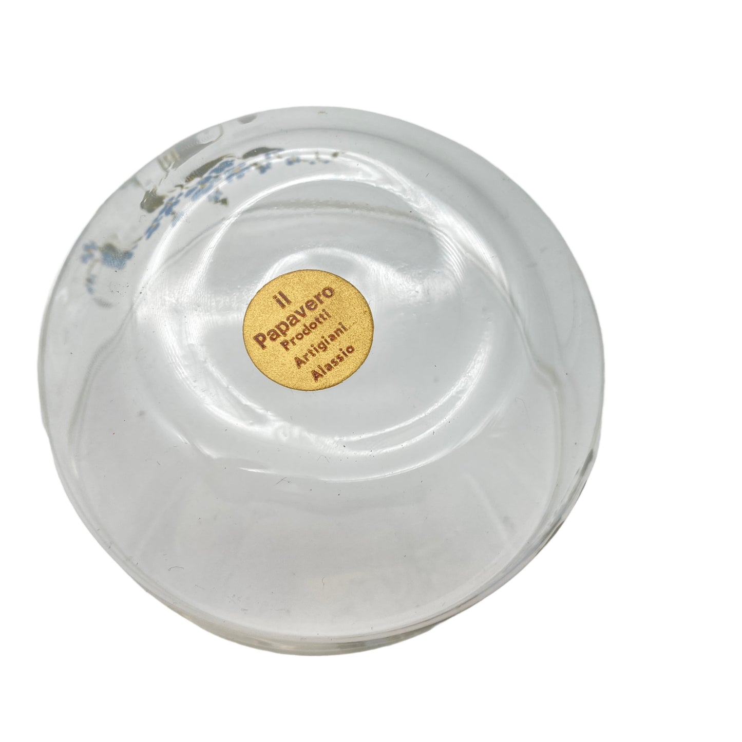 Papavero Glasdose Deckeldose Gla Vintage Prodotti Artigiani Alassio
