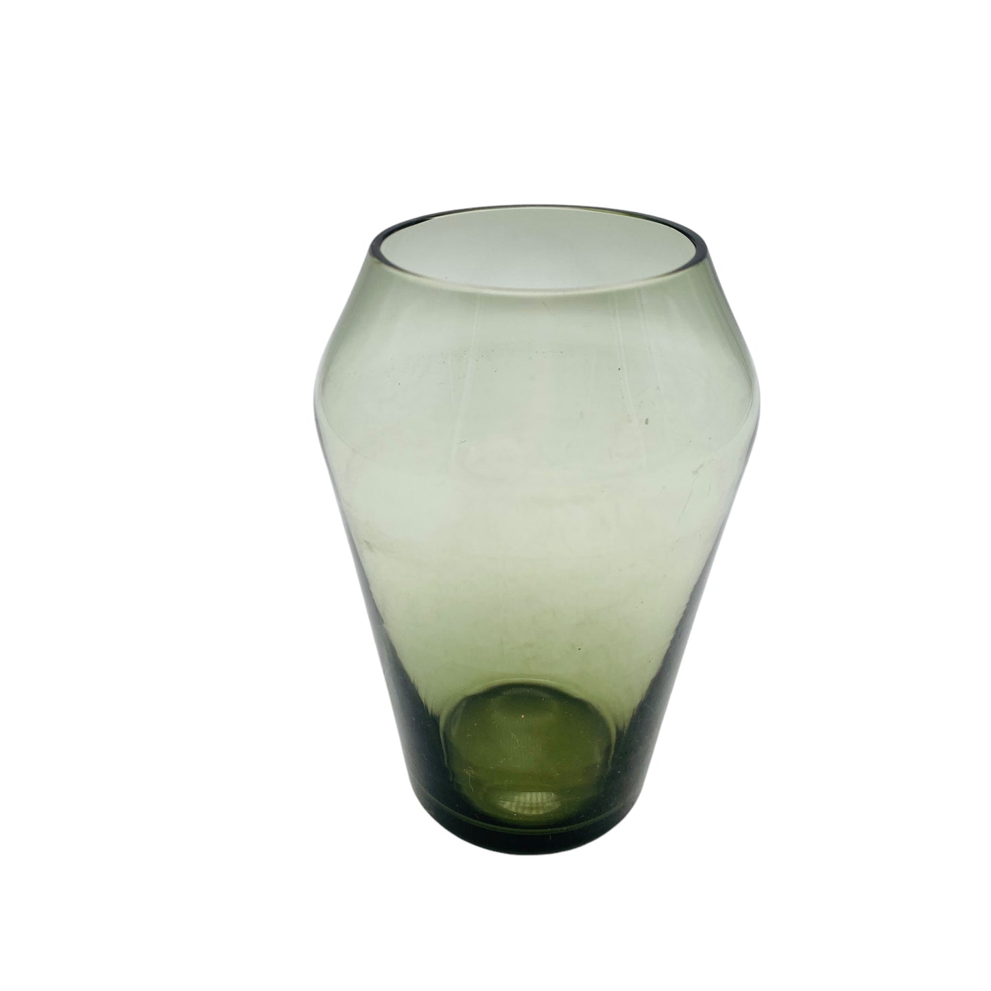 Rauchglas Vase Blumenvase Mid Century 50er 60er Dekoration
