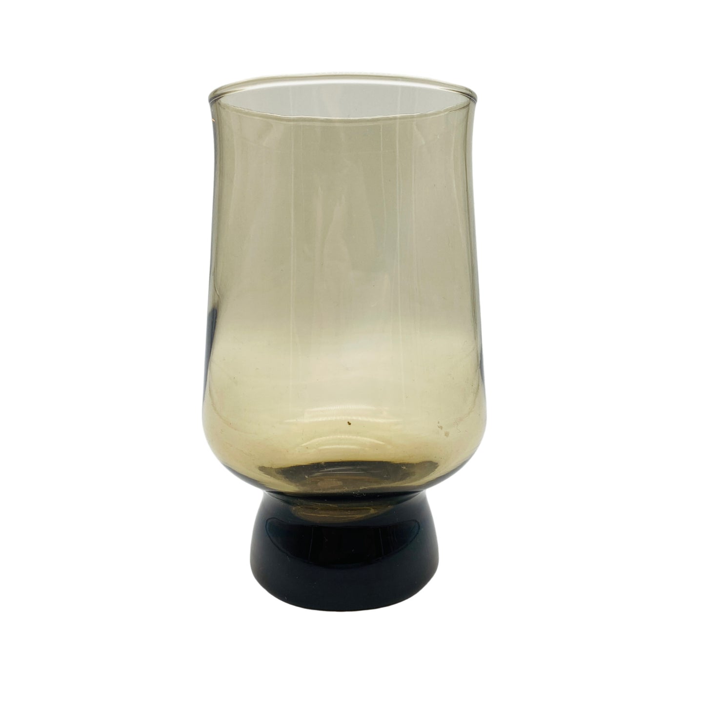 Rauchglas Vase Vintage 70er Jahre Blumenvase