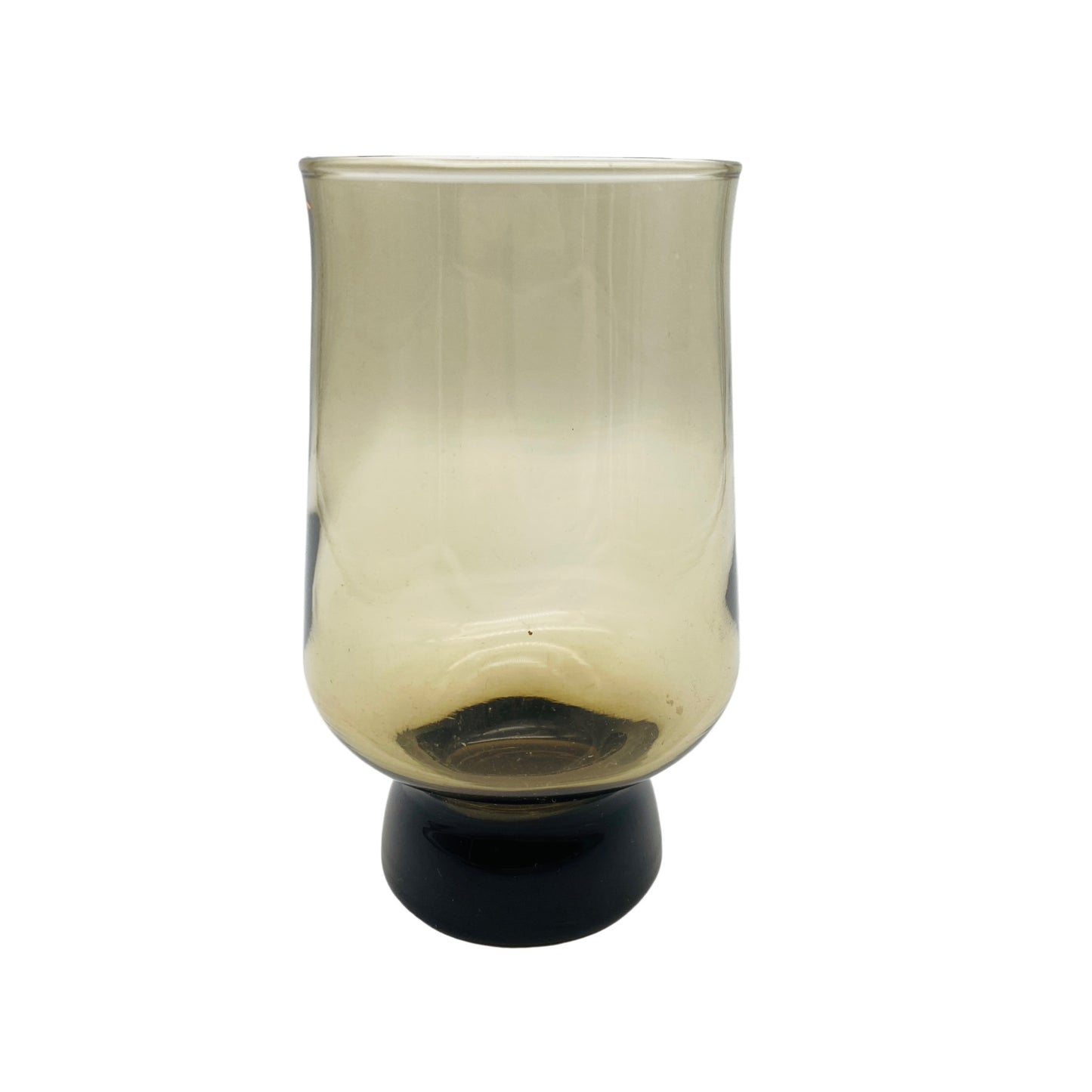 Rauchglas Vase Vintage 70er Jahre Blumenvase