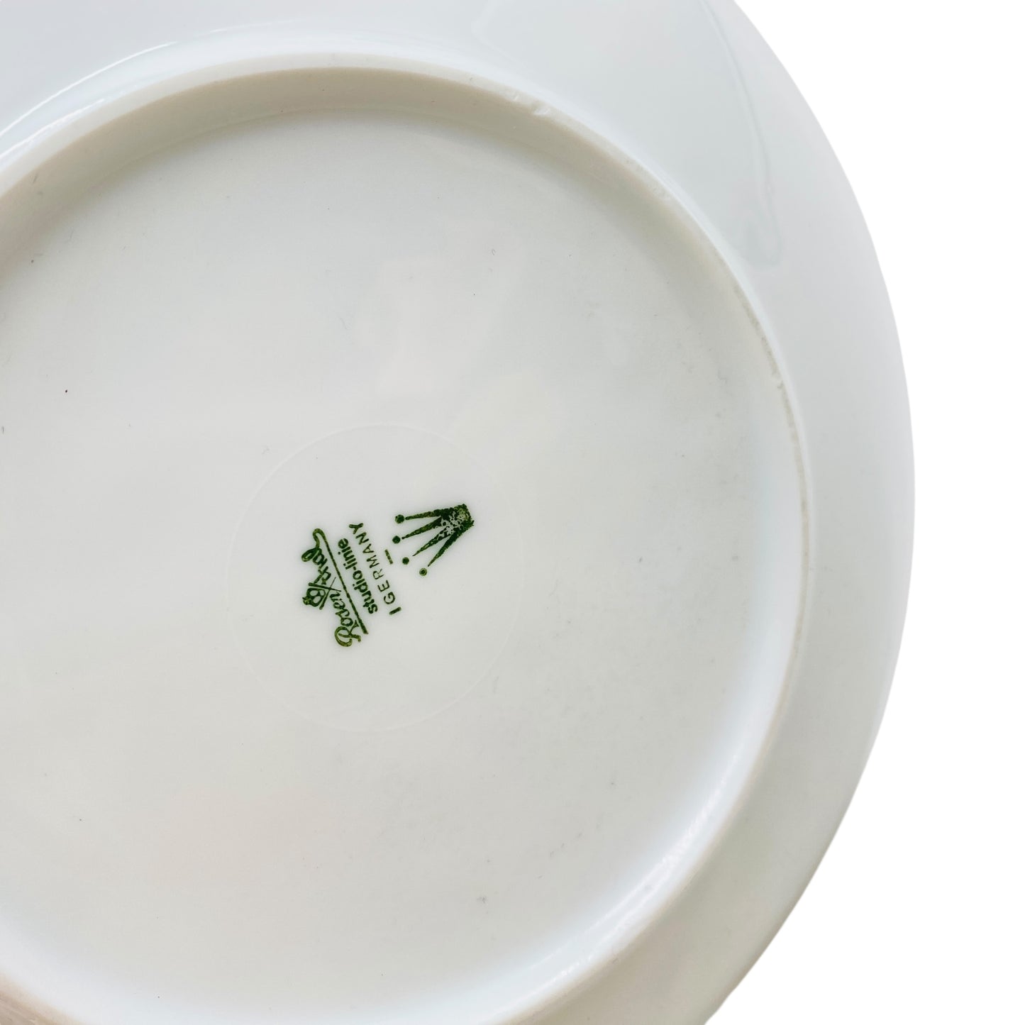 Rosenthal Studio Linie Schale Teller Porzellan Bisquit matt weiß Blätter Blüten Relief