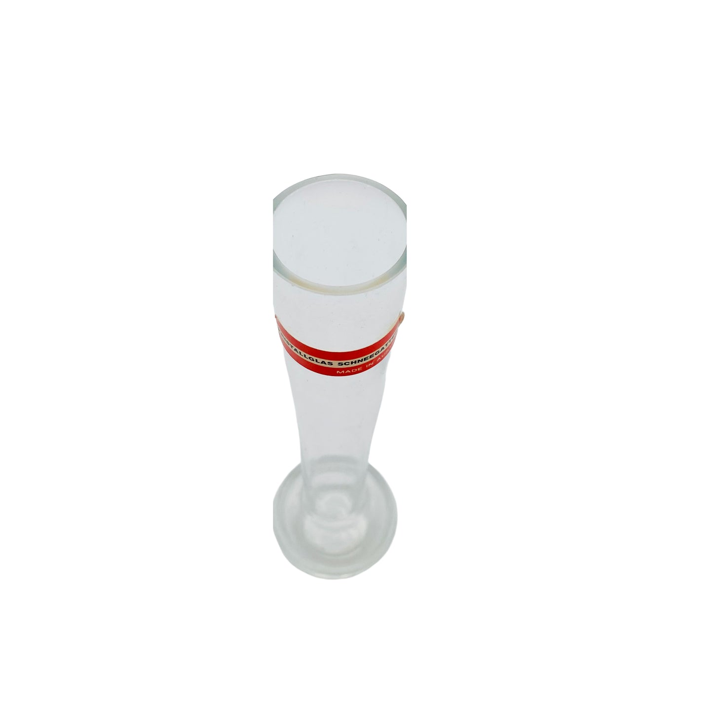 SCHNEEGATTERN Vase 60er Jahre transparent Klarglas Glas Österreich