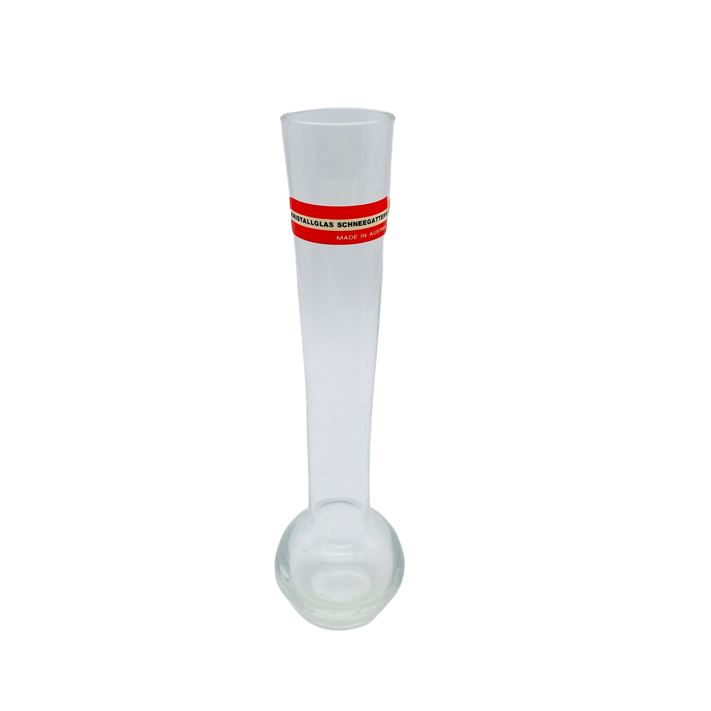 SCHNEEGATTERN Vase 60er Jahre transparent Klarglas Glas Österreich