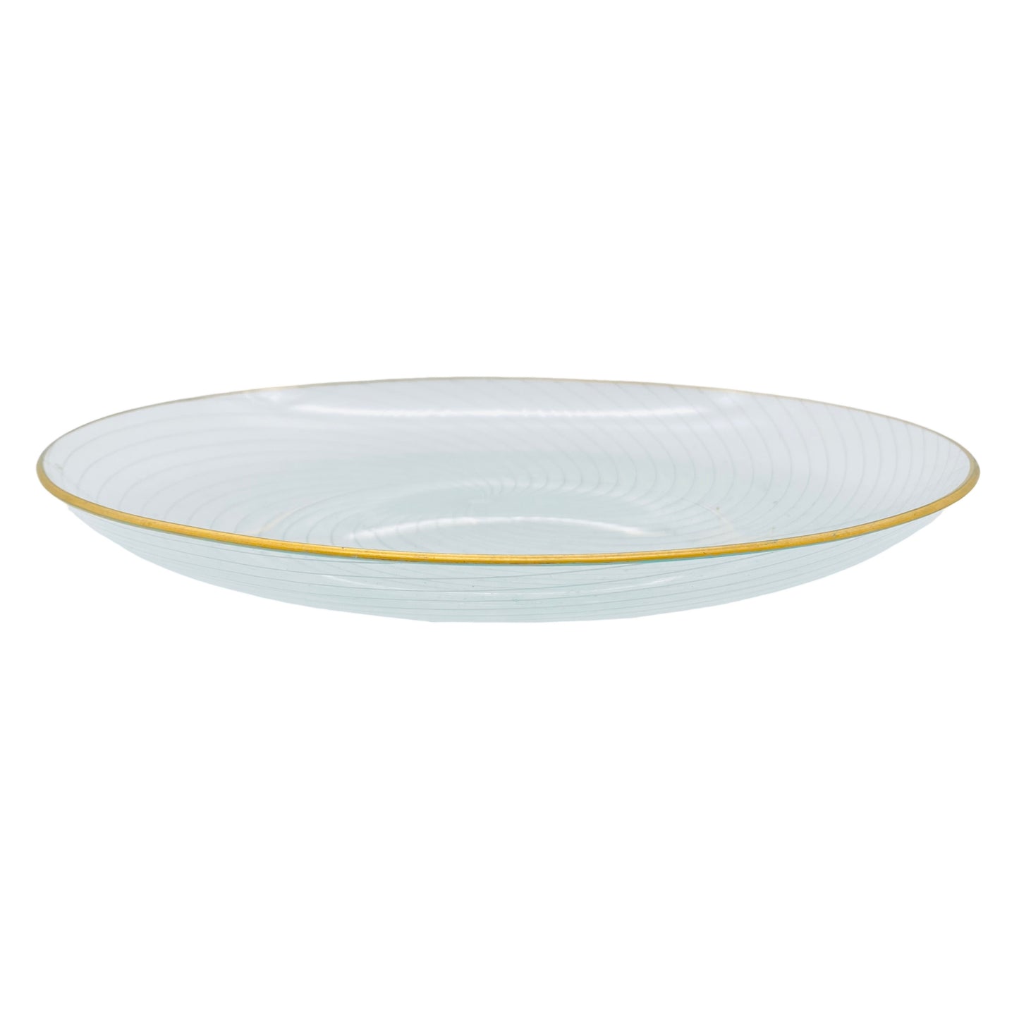 Schale Feinglas Goldrand Mid Century 50er 60er Vintage Glas