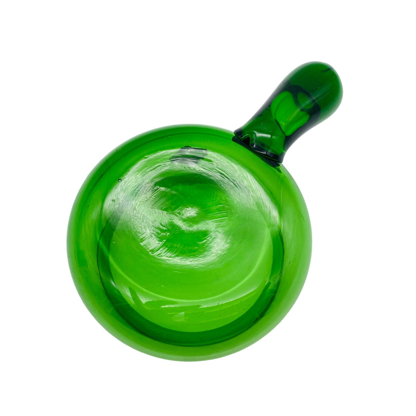 Schale Glas Vetro di Empoli grün 1960er Italien