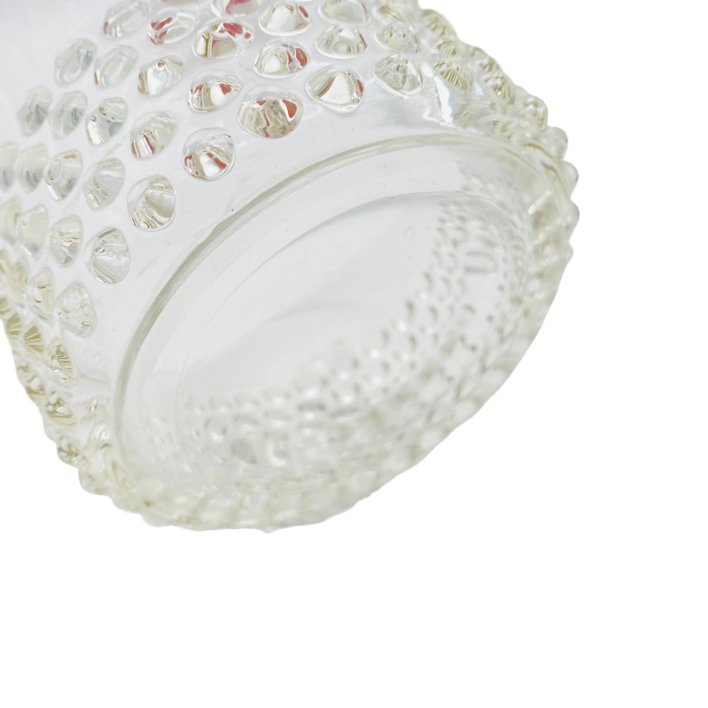 Schale Glas transparent Noppen 60er 70er Vintage Mid Century Lounge