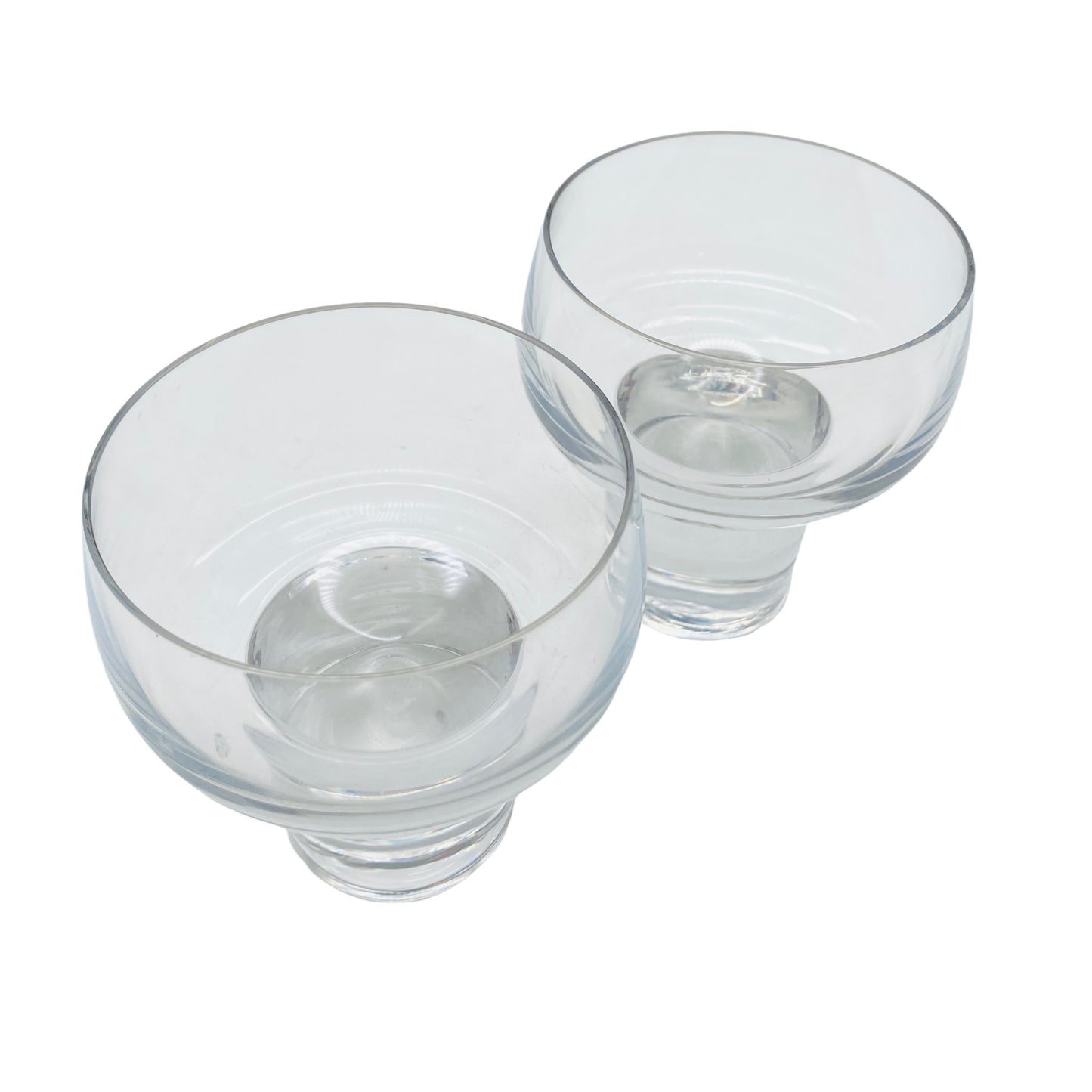 Schalen Set Vintage 70er Jahre Gläser transparent Dessertschalen