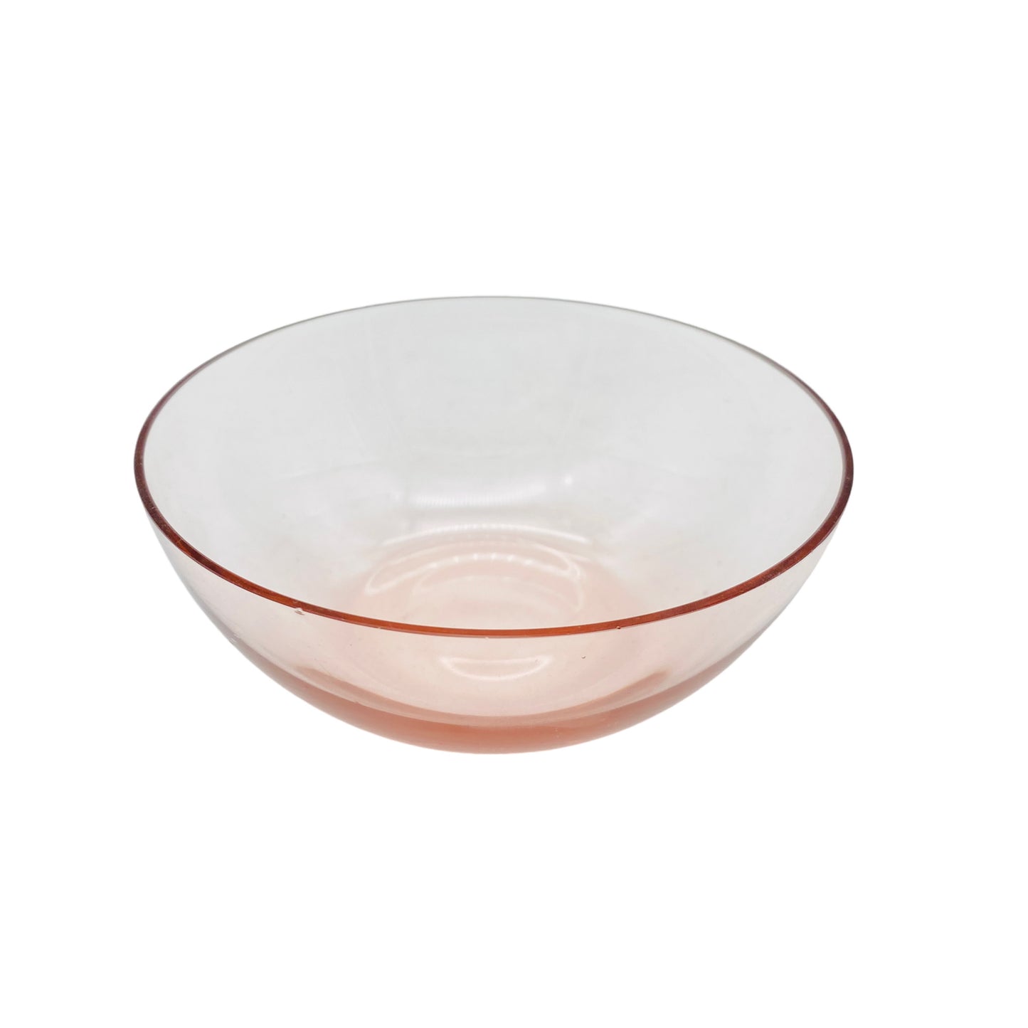 Schale rosa rosé Mid Century 50er 60er Jahre Glasschale Glas